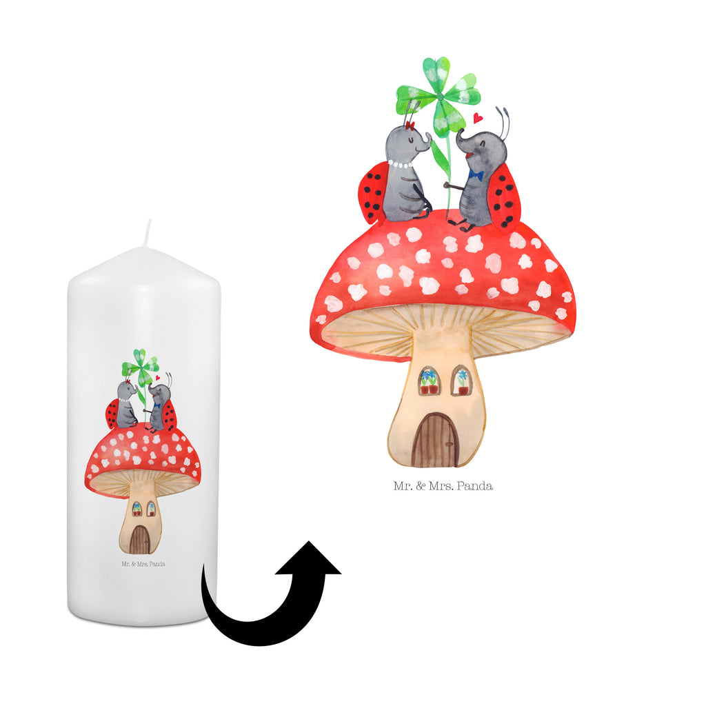 Kerze Marienkäfer Paar Fliegenpilz Haus, Wohnung, zuhause, Fliegenpilz, Marienkäfer, Fleigenpilzhaus Kerze, Taufkerze, Kommunionskerze, Geburtstagskerze, Geschenk Kerze, Taufgeschenk Kerze, Kerze mit Druck, Besondere Kerze, Geschenkidee Kerze, Kerze für Kommunion, Geburtstag Kerze, Kommunion Kerze  süße Tiermotive, gute Laune, lustige Sprüche, Tiere