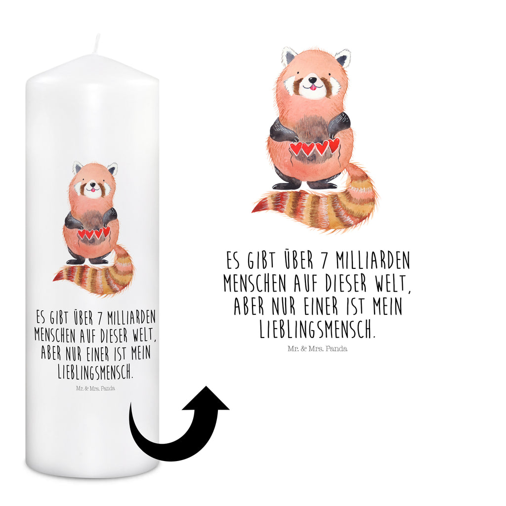 Kerze Roter Panda Kerze, Taufkerze, Kommunionskerze, Geburtstagskerze, Geschenk Kerze, Taufgeschenk Kerze, Kerze mit Druck, Besondere Kerze, Geschenkidee Kerze, Kerze für Kommunion, Geburtstag Kerze, Kommunion Kerze, Tiermotive, Gute Laune, lustige Sprüche, Tiere, Panda, Liebe, Rot, Herz, Liebling, Lieblingsmensch