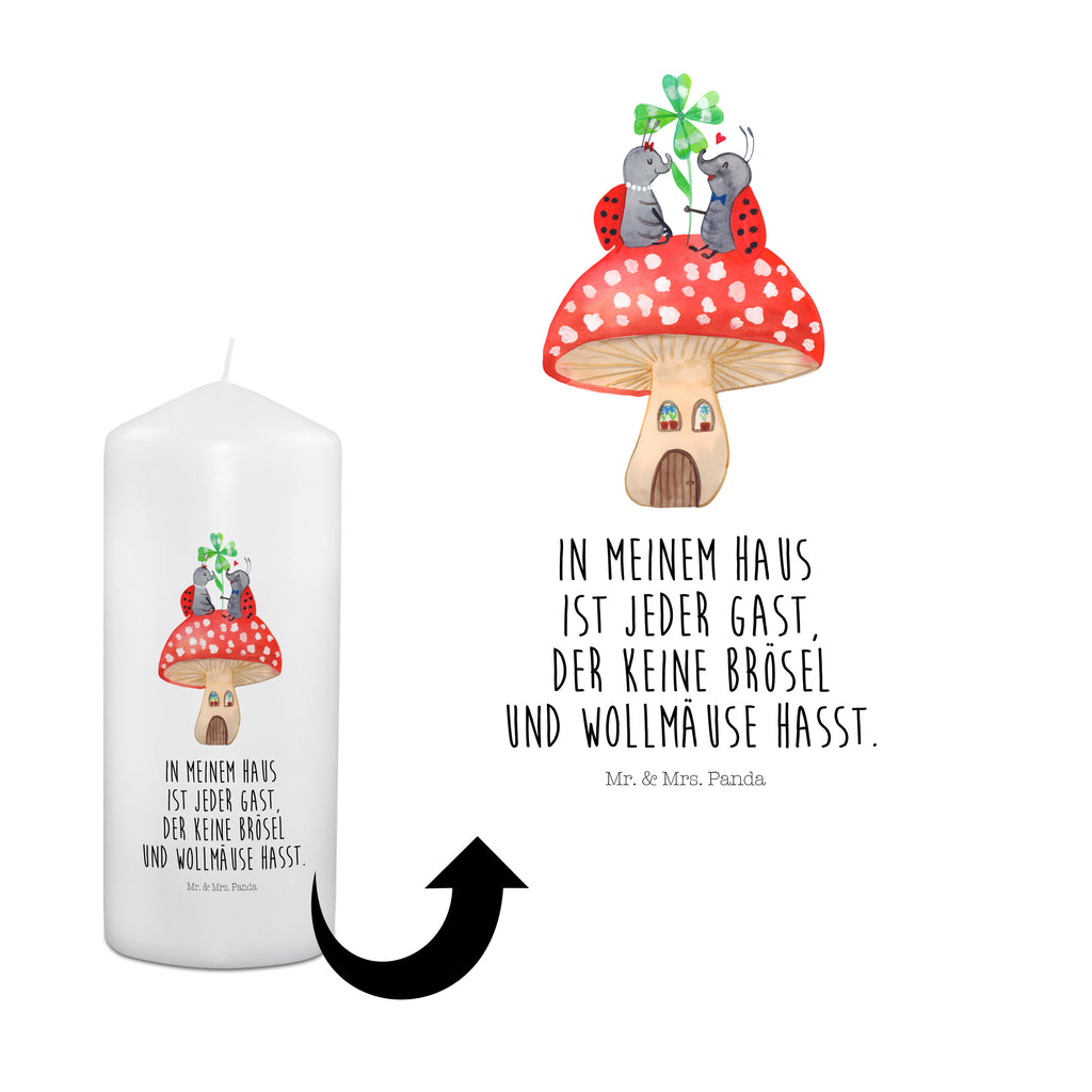 Kerze Marienkäfer Paar Fliegenpilz Haus, Wohnung, zuhause, Fliegenpilz, Marienkäfer, Fleigenpilzhaus Kerze, Taufkerze, Kommunionskerze, Geburtstagskerze, Geschenk Kerze, Taufgeschenk Kerze, Kerze mit Druck, Besondere Kerze, Geschenkidee Kerze, Kerze für Kommunion, Geburtstag Kerze, Kommunion Kerze  süße Tiermotive, gute Laune, lustige Sprüche, Tiere