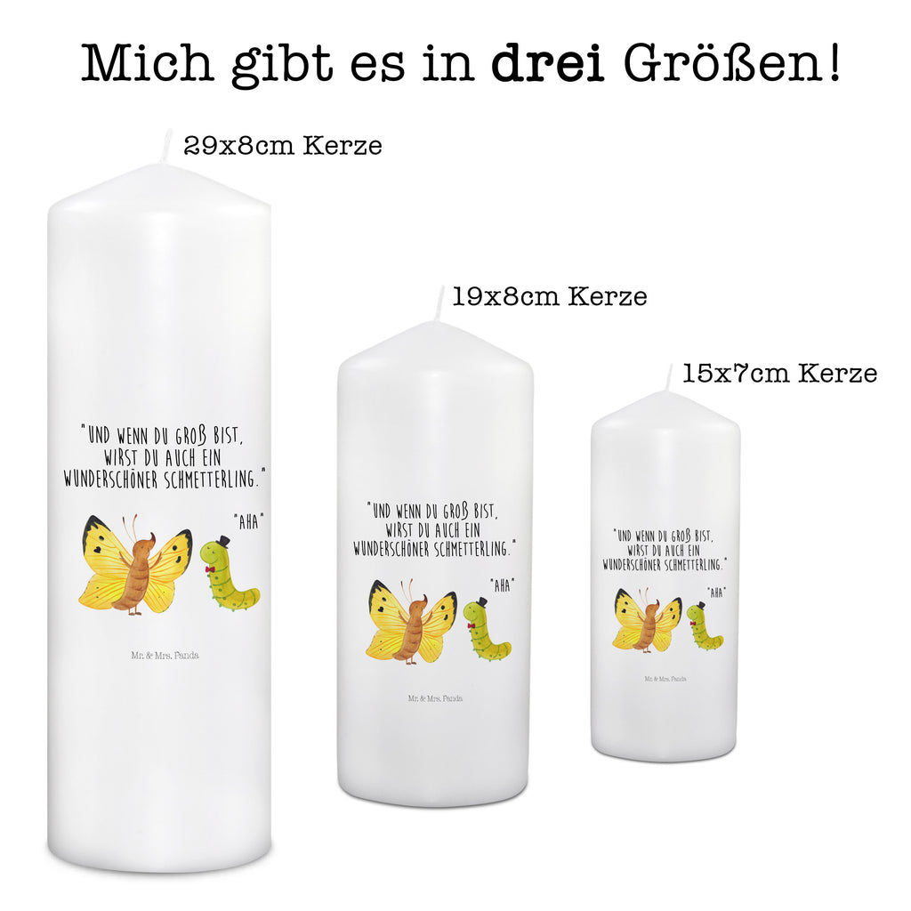 Kerze Raupe & Schmetterling Kerze, Taufkerze, Kommunionskerze, Geburtstagskerze, Geschenk Kerze, Taufgeschenk Kerze, Kerze mit Druck, Besondere Kerze, Geschenkidee Kerze, Kerze für Kommunion, Geburtstag Kerze, Kommunion Kerze, Tiermotive, Gute Laune, lustige Sprüche, Tiere, Raupe, Schmetterling, Zitronenfalter, Entwicklung, Erwachsen werden, Kokon, Hut, Hütchen, Schönheit, Aufwachsen