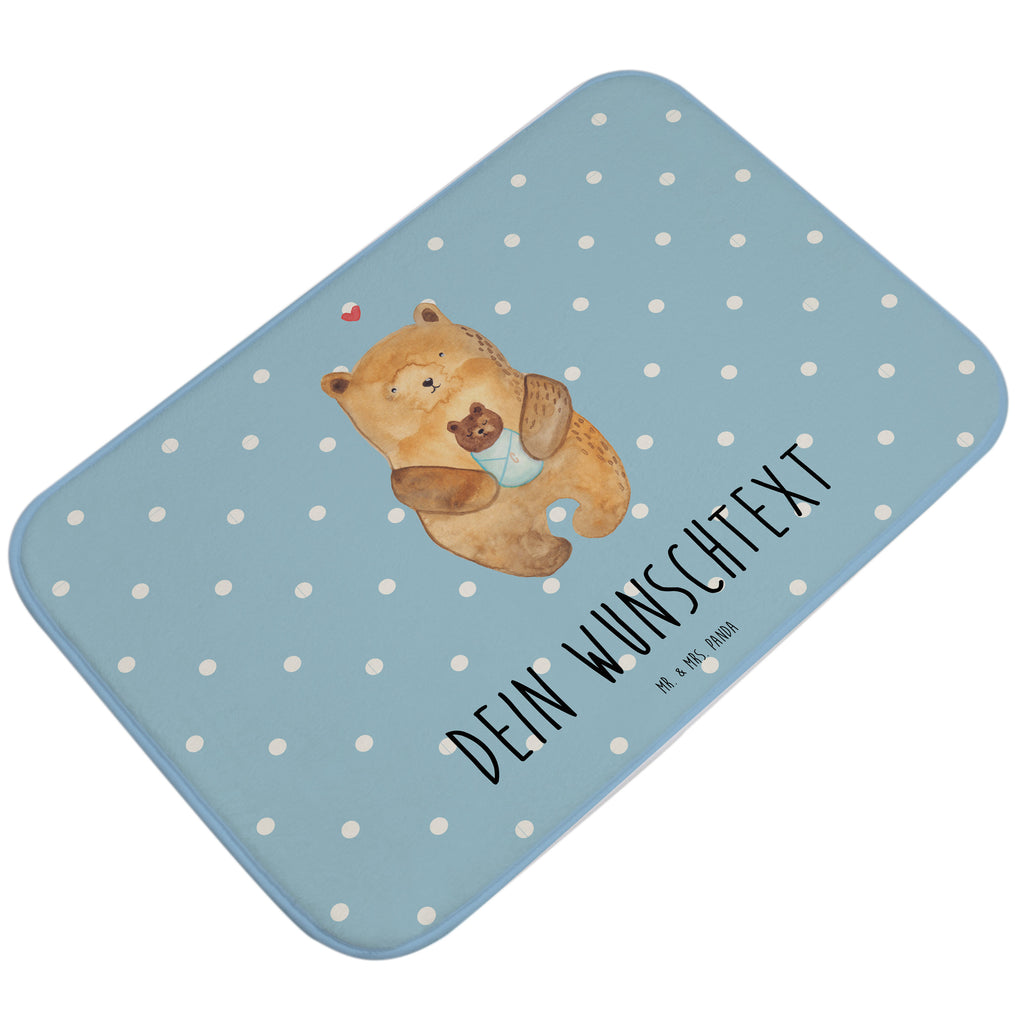 Personalisierter Badvorleger Bär mit Baby Personalisierte Badematte, Personalisierter Badteppich, Personalisierter Duschvorleger, Personalisierter Badezimmerteppich, Personalisierter Badezimmermatte, Personalisierter Badvorleger, Personalisierter Duschmatte, Personalisierter Duschteppich, Badematte mit Namen, Badteppich mit Namen, Duschvorleger mit Namen, Badezimmerteppich mit Namen, Badezimmermatte mit Namen, Badvorleger mit Namen, Duschmatte mit Namen, Duschteppich mit Namen, Wunschtext, Badvorleger selbst bedrucken, Wunschname, Personalisieren, Bär, Teddy, Teddybär, Eltern, Mutter, Baby, Taufe, Geburt, Nichte, Neffe, Enkel, Enkelin, Täufling, Geburtstag, Glückwunsch