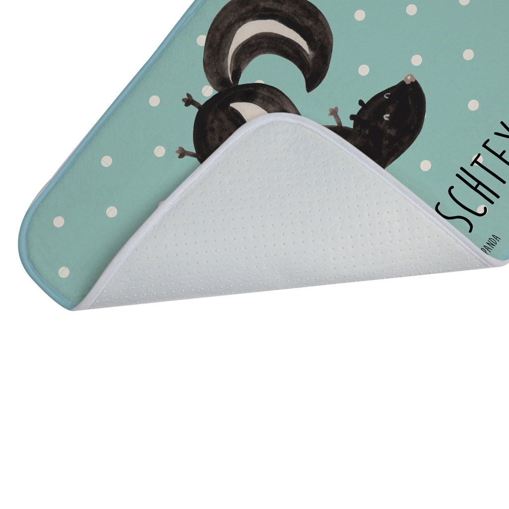 Personalisierter Badvorleger Stinktier Handstand Personalisierte Badematte, Personalisierter Badteppich, Personalisierter Duschvorleger, Personalisierter Badezimmerteppich, Personalisierter Badezimmermatte, Personalisierter Badvorleger, Personalisierter Duschmatte, Personalisierter Duschteppich, Badematte mit Namen, Badteppich mit Namen, Duschvorleger mit Namen, Badezimmerteppich mit Namen, Badezimmermatte mit Namen, Badvorleger mit Namen, Duschmatte mit Namen, Duschteppich mit Namen, Wunschtext, Badvorleger selbst bedrucken, Wunschname, Personalisieren, Stinktier, Skunk, Wildtier, Raubtier, Stinker, Stinki, Spielplatz, verpielt, Kind