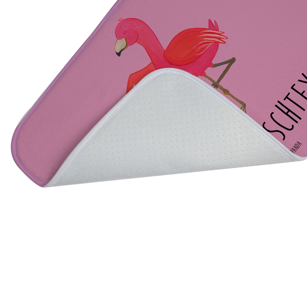 Personalisierter Badvorleger Flamingo Yoga Personalisierte Badematte, Personalisierter Badteppich, Personalisierter Duschvorleger, Personalisierter Badezimmerteppich, Personalisierter Badezimmermatte, Personalisierter Badvorleger, Personalisierter Duschmatte, Personalisierter Duschteppich, Badematte mit Namen, Badteppich mit Namen, Duschvorleger mit Namen, Badezimmerteppich mit Namen, Badezimmermatte mit Namen, Badvorleger mit Namen, Duschmatte mit Namen, Duschteppich mit Namen, Wunschtext, Badvorleger selbst bedrucken, Wunschname, Personalisieren, Flamingo, Vogel, Yoga, Namaste, Achtsamkeit, Yoga-Übung, Entspannung, Ärger, Aufregen, Tiefenentspannung