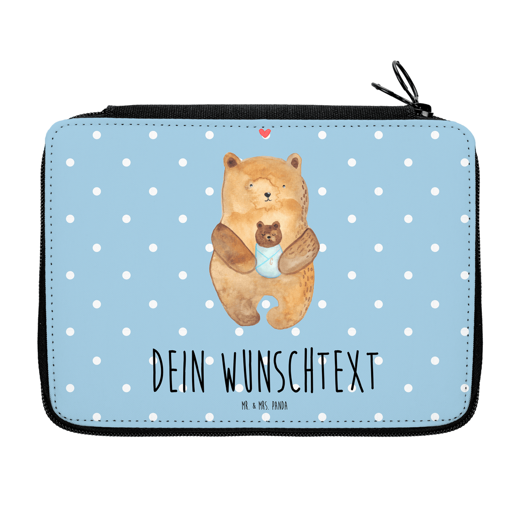 Personalisierte Federmappe Bär mit Baby Personalisierte Federmappe, Personalisierte Stiftetasche, PersonalisierteS Stifte Etui, Schule, Einschulung, Geschenk, Kind, Schüler, Schülerin, Personalisierte Stifterolle, PersonalisierteS Federmäppchen, Motiv, Grundschule, Federmäppchen bedruckt, Büro Stifte Etui, Bestückte Federmappe, Kinder Federmappe, Federmappe Einschulung, Federmappe mit Namen, Stiftemappe mit Namen, Stifterolle mit Namen, Federmäppchen mit Namen, Bär, Teddy, Teddybär, Eltern, Mutter, Baby, Taufe, Geburt, Nichte, Neffe, Enkel, Enkelin, Täufling, Geburtstag, Glückwunsch