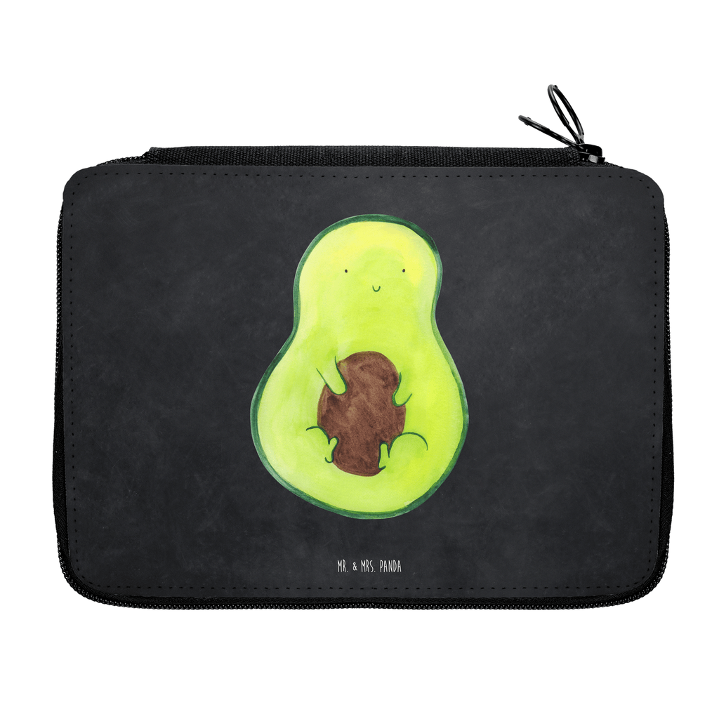 Federmappe Avocado mit Kern Federmappe, Stiftetasche, Stifte Etui, Schule, Einschulung, Geschenk, Kind, Schüler, Schülerin, Stifterolle, Federmäppchen, Motiv, Grundschule, Federmäppchen bedruckt, Büro Stifte Etui, Bestückte Federmappe, Kinder Federmappe, Federmappe Einschulung, Avocado, Veggie, Vegan, Gesund, Avokado, Avocadokern, Kern, Pflanze, Spruch Leben