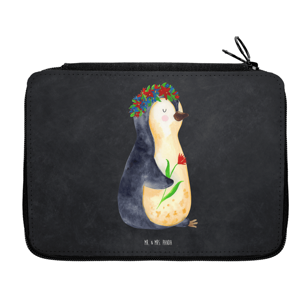 Federmappe Pinguin Blumenkranz Federmappe, Stiftetasche, Stifte Etui, Schule, Einschulung, Geschenk, Kind, Schüler, Schülerin, Stifterolle, Federmäppchen, Motiv, Grundschule, Federmäppchen bedruckt, Büro Stifte Etui, Bestückte Federmappe, Kinder Federmappe, Federmappe Einschulung, Pinguin, Pinguine, Blumenkranz, Universum, Leben, Wünsche, Ziele, Lebensziele, Motivation, Lebenslust, Liebeskummer, Geschenkidee