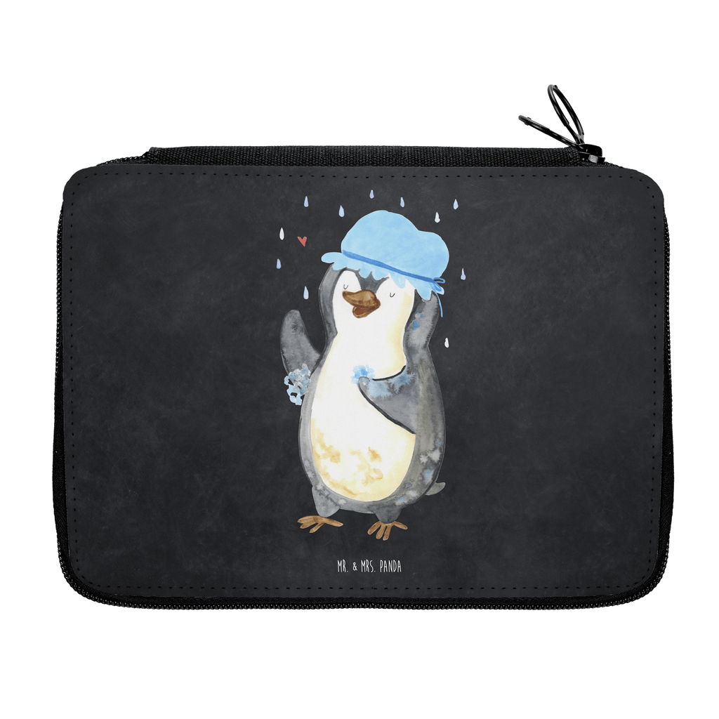 Federmappe Pinguin duscht Federmappe, Stiftetasche, Stifte Etui, Schule, Einschulung, Geschenk, Kind, Schüler, Schülerin, Stifterolle, Federmäppchen, Motiv, Grundschule, Federmäppchen bedruckt, Büro Stifte Etui, Bestückte Federmappe, Kinder Federmappe, Federmappe Einschulung, Pinguin, Pinguine, Dusche, duschen, Lebensmotto, Motivation, Neustart, Neuanfang, glücklich sein