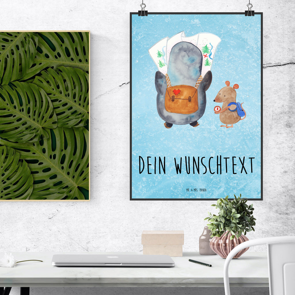 Personalisiertes Poster Pinguin & Maus Wanderer Personalisiertes Poster, Personalisiertes Wandposter, Personalisiertes Bild, Personalisierte Wanddeko, Personalisiertes Küchenposter, Personalisiertes Kinderposter, Personalisierte Wanddeko Bild, Personalisierte Raumdekoration, Personalisierte Wanddekoration, Personalisiertes Handgemaltes Poster, Personalisiertes Designposter, Personalisierter Kunstdruck, Personalisierter Posterdruck, Poster mit Namen, Wandposter mit Namen, Bild mit Namen, Wanddeko mit Namen, Küchenposter mit Namen, Kinderposter mit Namen, Wanddeko Bild mit Namen, Raumdekoration mit Namen, Wanddekoration mit Namen, Kunstdruck mit Namen, Posterdruck mit Namen, Wunschtext Poster, Poster selbst gestalten., Pinguin, Pinguine, Abenteurer, Abenteuer, Roadtrip, Ausflug, Wanderlust, wandern