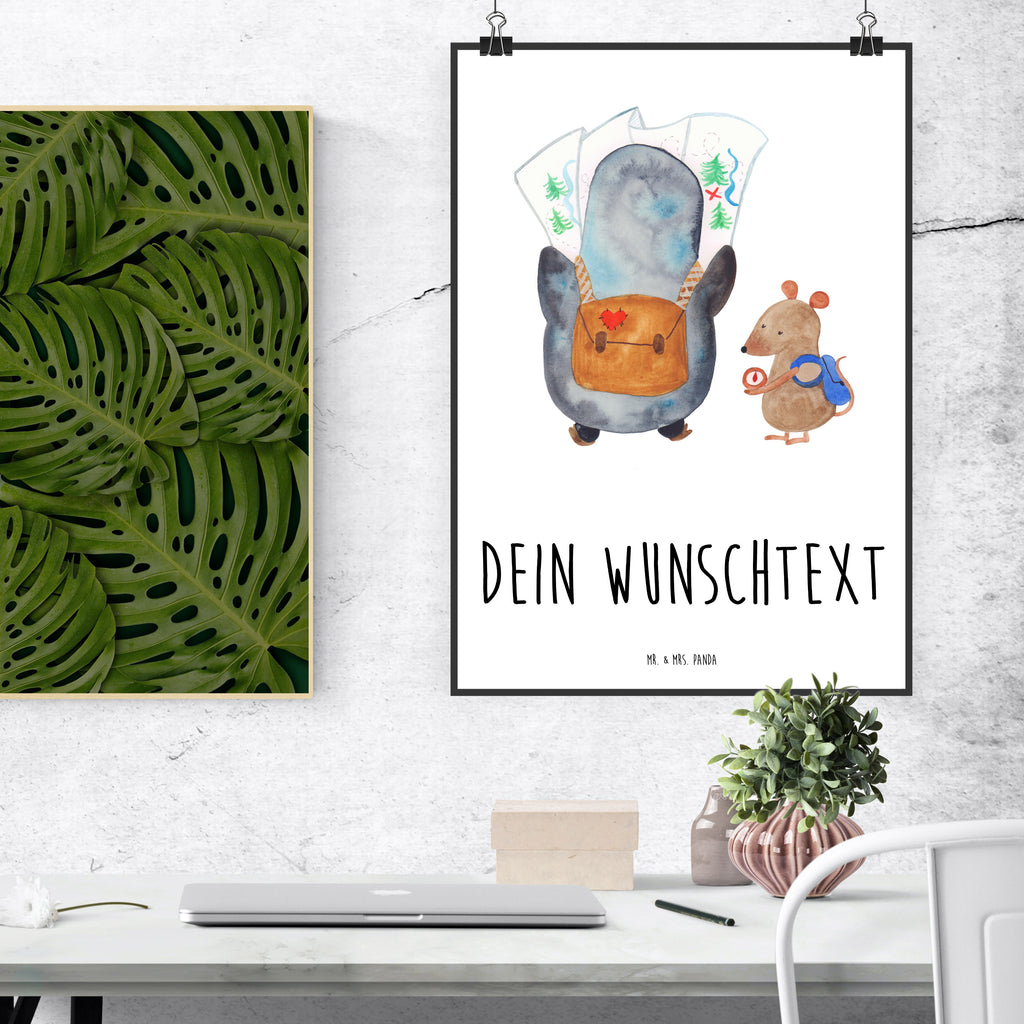 Personalisiertes Poster Pinguin & Maus Wanderer Personalisiertes Poster, Personalisiertes Wandposter, Personalisiertes Bild, Personalisierte Wanddeko, Personalisiertes Küchenposter, Personalisiertes Kinderposter, Personalisierte Wanddeko Bild, Personalisierte Raumdekoration, Personalisierte Wanddekoration, Personalisiertes Handgemaltes Poster, Personalisiertes Designposter, Personalisierter Kunstdruck, Personalisierter Posterdruck, Poster mit Namen, Wandposter mit Namen, Bild mit Namen, Wanddeko mit Namen, Küchenposter mit Namen, Kinderposter mit Namen, Wanddeko Bild mit Namen, Raumdekoration mit Namen, Wanddekoration mit Namen, Kunstdruck mit Namen, Posterdruck mit Namen, Wunschtext Poster, Poster selbst gestalten., Pinguin, Pinguine, Abenteurer, Abenteuer, Roadtrip, Ausflug, Wanderlust, wandern