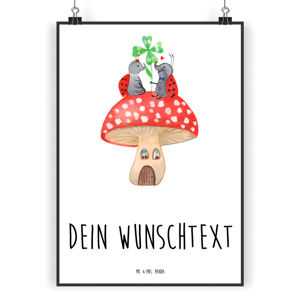 Personalisiertes Poster Marienkäfer Paar Fliegenpilz Personalisiertes Poster, Personalisiertes Wandposter, Personalisiertes Bild, Personalisierte Wanddeko, Personalisiertes Küchenposter, Personalisiertes Kinderposter, Personalisierte Wanddeko Bild, Personalisierte Raumdekoration, Personalisierte Wanddekoration, Personalisiertes Handgemaltes Poster, Personalisiertes Designposter, Personalisierter Kunstdruck, Personalisierter Posterdruck, Poster mit Namen, Wandposter mit Namen, Bild mit Namen, Wanddeko mit Namen, Küchenposter mit Namen, Kinderposter mit Namen, Wanddeko Bild mit Namen, Raumdekoration mit Namen, Wanddekoration mit Namen, Kunstdruck mit Namen, Posterdruck mit Namen, Wunschtext Poster, Poster selbst gestalten., Tiermotive, Gute Laune, lustige Sprüche, Tiere, Haus, Wohnung, zuhause, Fliegenpilz, Marienkäfer, Fleigenpilzhaus