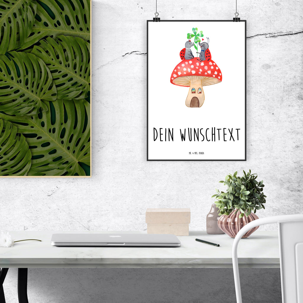 Personalisiertes Poster Marienkäfer Paar Fliegenpilz Personalisiertes Poster, Personalisiertes Wandposter, Personalisiertes Bild, Personalisierte Wanddeko, Personalisiertes Küchenposter, Personalisiertes Kinderposter, Personalisierte Wanddeko Bild, Personalisierte Raumdekoration, Personalisierte Wanddekoration, Personalisiertes Handgemaltes Poster, Personalisiertes Designposter, Personalisierter Kunstdruck, Personalisierter Posterdruck, Poster mit Namen, Wandposter mit Namen, Bild mit Namen, Wanddeko mit Namen, Küchenposter mit Namen, Kinderposter mit Namen, Wanddeko Bild mit Namen, Raumdekoration mit Namen, Wanddekoration mit Namen, Kunstdruck mit Namen, Posterdruck mit Namen, Wunschtext Poster, Poster selbst gestalten., Tiermotive, Gute Laune, lustige Sprüche, Tiere, Haus, Wohnung, zuhause, Fliegenpilz, Marienkäfer, Fleigenpilzhaus