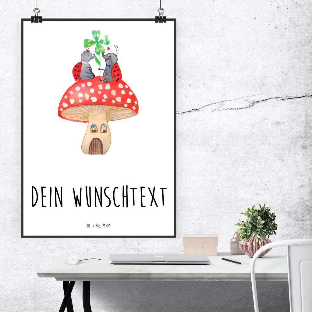 Personalisiertes Poster Marienkäfer Paar Fliegenpilz Personalisiertes Poster, Personalisiertes Wandposter, Personalisiertes Bild, Personalisierte Wanddeko, Personalisiertes Küchenposter, Personalisiertes Kinderposter, Personalisierte Wanddeko Bild, Personalisierte Raumdekoration, Personalisierte Wanddekoration, Personalisiertes Handgemaltes Poster, Personalisiertes Designposter, Personalisierter Kunstdruck, Personalisierter Posterdruck, Poster mit Namen, Wandposter mit Namen, Bild mit Namen, Wanddeko mit Namen, Küchenposter mit Namen, Kinderposter mit Namen, Wanddeko Bild mit Namen, Raumdekoration mit Namen, Wanddekoration mit Namen, Kunstdruck mit Namen, Posterdruck mit Namen, Wunschtext Poster, Poster selbst gestalten., Tiermotive, Gute Laune, lustige Sprüche, Tiere, Haus, Wohnung, zuhause, Fliegenpilz, Marienkäfer, Fleigenpilzhaus