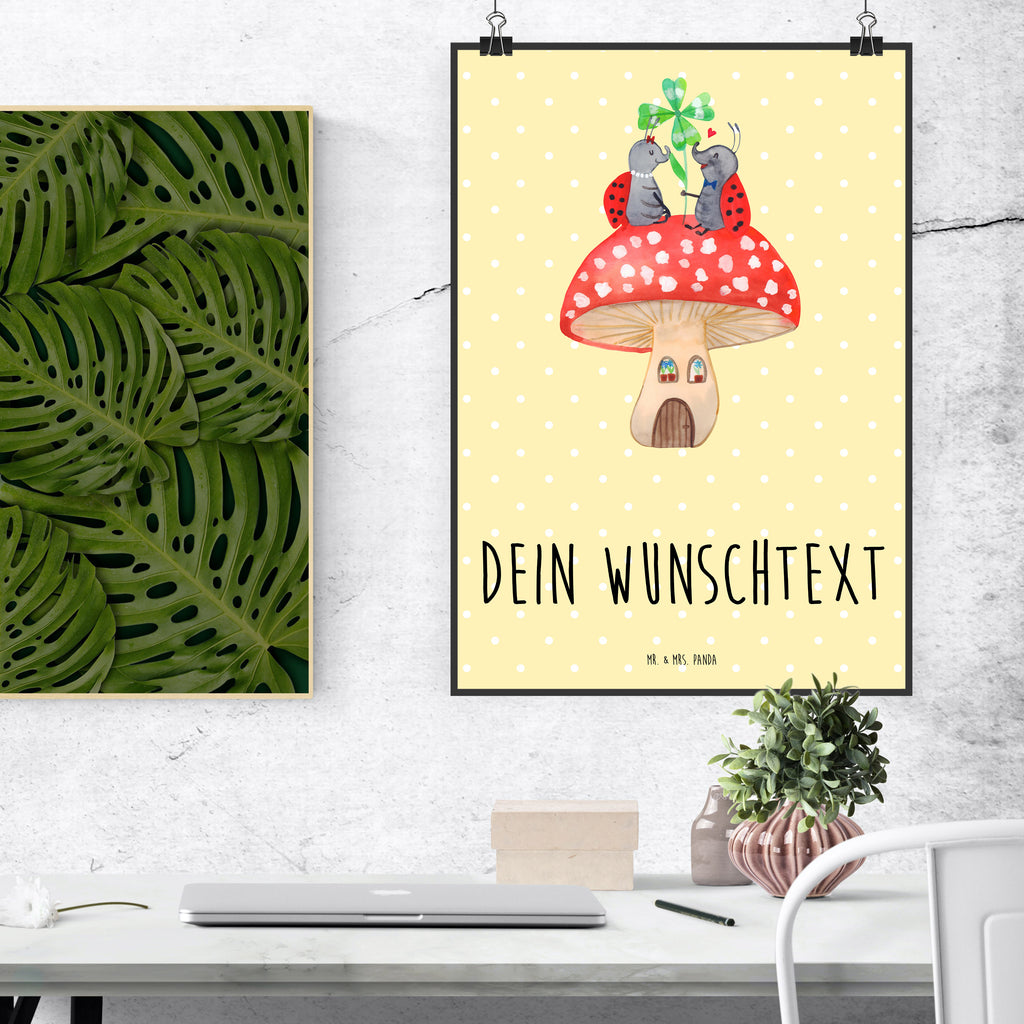 Personalisiertes Poster Marienkäfer Paar Fliegenpilz Personalisiertes Poster, Personalisiertes Wandposter, Personalisiertes Bild, Personalisierte Wanddeko, Personalisiertes Küchenposter, Personalisiertes Kinderposter, Personalisierte Wanddeko Bild, Personalisierte Raumdekoration, Personalisierte Wanddekoration, Personalisiertes Handgemaltes Poster, Personalisiertes Designposter, Personalisierter Kunstdruck, Personalisierter Posterdruck, Poster mit Namen, Wandposter mit Namen, Bild mit Namen, Wanddeko mit Namen, Küchenposter mit Namen, Kinderposter mit Namen, Wanddeko Bild mit Namen, Raumdekoration mit Namen, Wanddekoration mit Namen, Kunstdruck mit Namen, Posterdruck mit Namen, Wunschtext Poster, Poster selbst gestalten., Tiermotive, Gute Laune, lustige Sprüche, Tiere, Haus, Wohnung, zuhause, Fliegenpilz, Marienkäfer, Fleigenpilzhaus