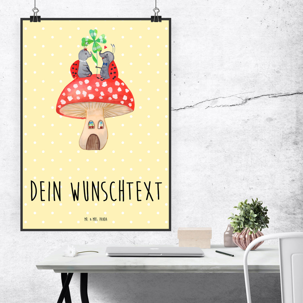 Personalisiertes Poster Marienkäfer Paar Fliegenpilz Personalisiertes Poster, Personalisiertes Wandposter, Personalisiertes Bild, Personalisierte Wanddeko, Personalisiertes Küchenposter, Personalisiertes Kinderposter, Personalisierte Wanddeko Bild, Personalisierte Raumdekoration, Personalisierte Wanddekoration, Personalisiertes Handgemaltes Poster, Personalisiertes Designposter, Personalisierter Kunstdruck, Personalisierter Posterdruck, Poster mit Namen, Wandposter mit Namen, Bild mit Namen, Wanddeko mit Namen, Küchenposter mit Namen, Kinderposter mit Namen, Wanddeko Bild mit Namen, Raumdekoration mit Namen, Wanddekoration mit Namen, Kunstdruck mit Namen, Posterdruck mit Namen, Wunschtext Poster, Poster selbst gestalten., Tiermotive, Gute Laune, lustige Sprüche, Tiere, Haus, Wohnung, zuhause, Fliegenpilz, Marienkäfer, Fleigenpilzhaus