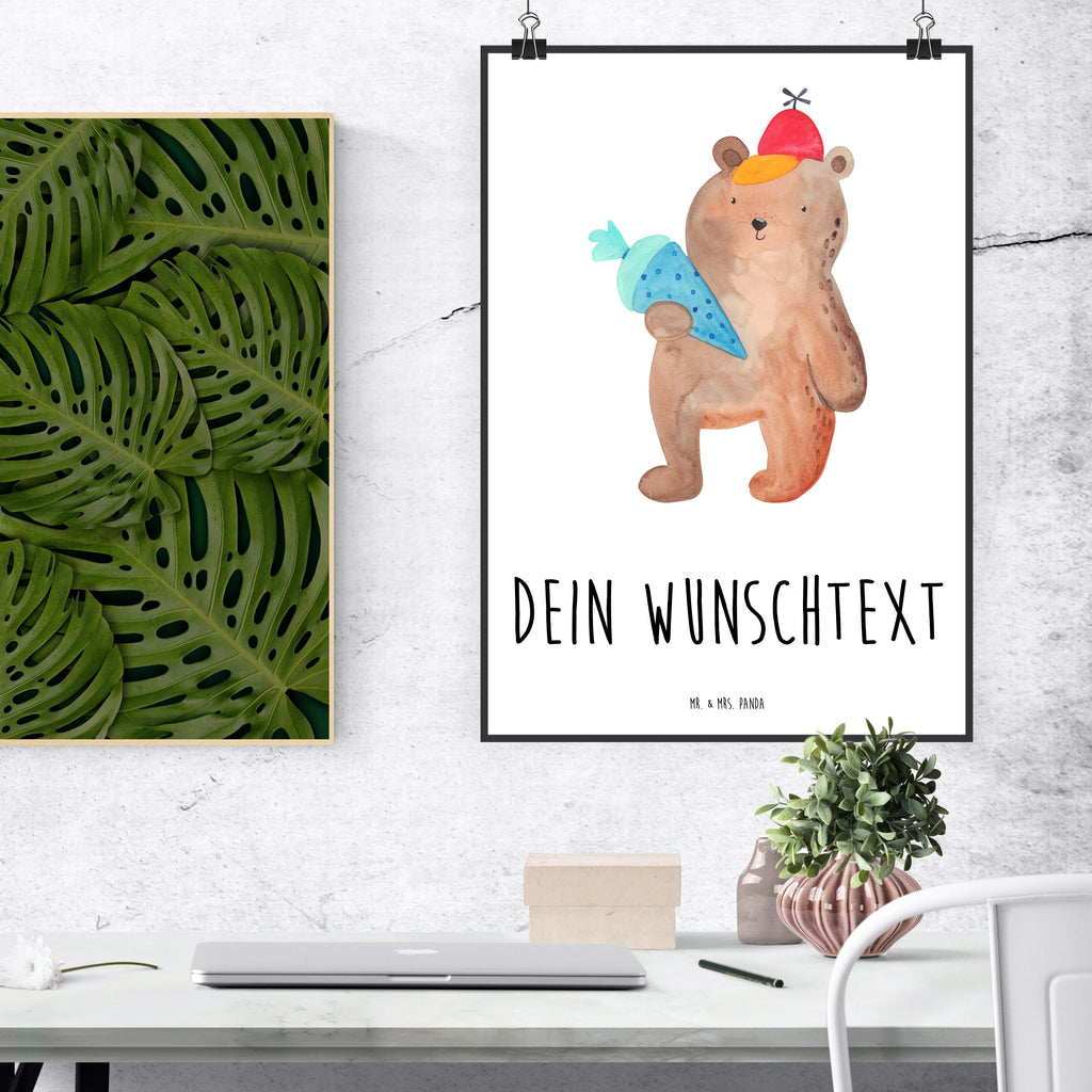 Personalisiertes Poster Bär mit Schultüte Personalisiertes Poster, Personalisiertes Wandposter, Personalisiertes Bild, Personalisierte Wanddeko, Personalisiertes Küchenposter, Personalisiertes Kinderposter, Personalisierte Wanddeko Bild, Personalisierte Raumdekoration, Personalisierte Wanddekoration, Personalisiertes Handgemaltes Poster, Personalisiertes Designposter, Personalisierter Kunstdruck, Personalisierter Posterdruck, Poster mit Namen, Wandposter mit Namen, Bild mit Namen, Wanddeko mit Namen, Küchenposter mit Namen, Kinderposter mit Namen, Wanddeko Bild mit Namen, Raumdekoration mit Namen, Wanddekoration mit Namen, Kunstdruck mit Namen, Posterdruck mit Namen, Wunschtext Poster, Poster selbst gestalten., Bär, Teddy, Teddybär, Bär Motiv, Schultüte, Erster Schultag Geschenk, Einschulung Geschenk, Schule Geschenk, Grundschule, Schulanfang, Schulbeginn