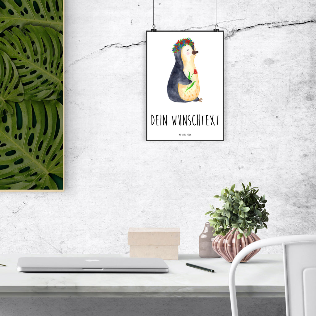 Personalisiertes Poster Pinguin Blumenkranz Personalisiertes Poster, Personalisiertes Wandposter, Personalisiertes Bild, Personalisierte Wanddeko, Personalisiertes Küchenposter, Personalisiertes Kinderposter, Personalisierte Wanddeko Bild, Personalisierte Raumdekoration, Personalisierte Wanddekoration, Personalisiertes Handgemaltes Poster, Personalisiertes Designposter, Personalisierter Kunstdruck, Personalisierter Posterdruck, Poster mit Namen, Wandposter mit Namen, Bild mit Namen, Wanddeko mit Namen, Küchenposter mit Namen, Kinderposter mit Namen, Wanddeko Bild mit Namen, Raumdekoration mit Namen, Wanddekoration mit Namen, Kunstdruck mit Namen, Posterdruck mit Namen, Wunschtext Poster, Poster selbst gestalten., Pinguin, Pinguine, Blumenkranz, Universum, Leben, Wünsche, Ziele, Lebensziele, Motivation, Lebenslust, Liebeskummer, Geschenkidee