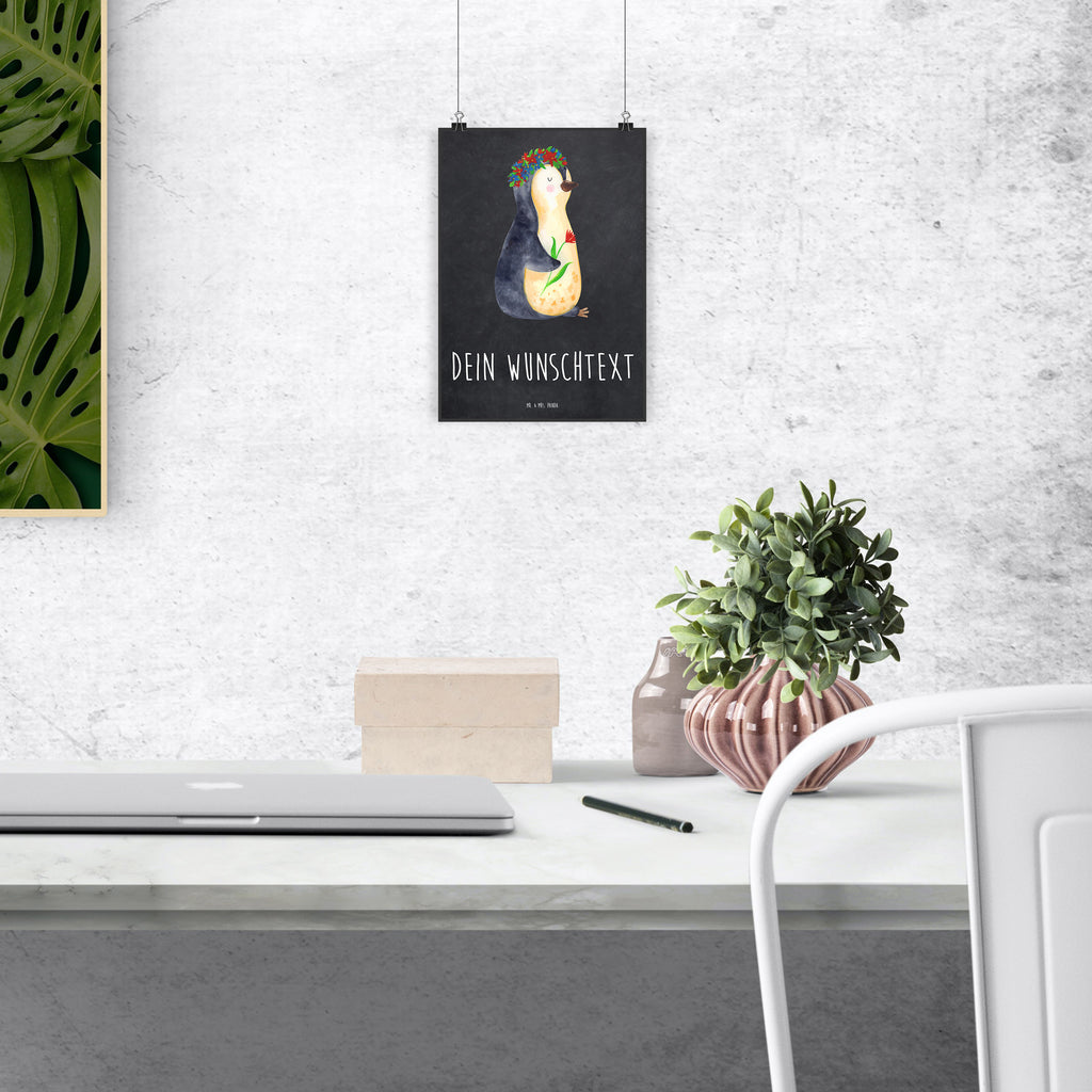 Personalisiertes Poster Pinguin Blumenkranz Personalisiertes Poster, Personalisiertes Wandposter, Personalisiertes Bild, Personalisierte Wanddeko, Personalisiertes Küchenposter, Personalisiertes Kinderposter, Personalisierte Wanddeko Bild, Personalisierte Raumdekoration, Personalisierte Wanddekoration, Personalisiertes Handgemaltes Poster, Personalisiertes Designposter, Personalisierter Kunstdruck, Personalisierter Posterdruck, Poster mit Namen, Wandposter mit Namen, Bild mit Namen, Wanddeko mit Namen, Küchenposter mit Namen, Kinderposter mit Namen, Wanddeko Bild mit Namen, Raumdekoration mit Namen, Wanddekoration mit Namen, Kunstdruck mit Namen, Posterdruck mit Namen, Wunschtext Poster, Poster selbst gestalten., Pinguin, Pinguine, Blumenkranz, Universum, Leben, Wünsche, Ziele, Lebensziele, Motivation, Lebenslust, Liebeskummer, Geschenkidee