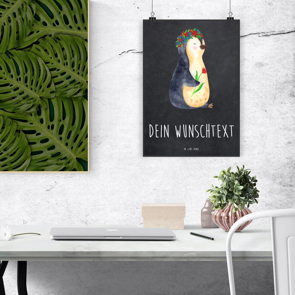 Personalisiertes Poster Pinguin Blumenkranz Personalisiertes Poster, Personalisiertes Wandposter, Personalisiertes Bild, Personalisierte Wanddeko, Personalisiertes Küchenposter, Personalisiertes Kinderposter, Personalisierte Wanddeko Bild, Personalisierte Raumdekoration, Personalisierte Wanddekoration, Personalisiertes Handgemaltes Poster, Personalisiertes Designposter, Personalisierter Kunstdruck, Personalisierter Posterdruck, Poster mit Namen, Wandposter mit Namen, Bild mit Namen, Wanddeko mit Namen, Küchenposter mit Namen, Kinderposter mit Namen, Wanddeko Bild mit Namen, Raumdekoration mit Namen, Wanddekoration mit Namen, Kunstdruck mit Namen, Posterdruck mit Namen, Wunschtext Poster, Poster selbst gestalten., Pinguin, Pinguine, Blumenkranz, Universum, Leben, Wünsche, Ziele, Lebensziele, Motivation, Lebenslust, Liebeskummer, Geschenkidee