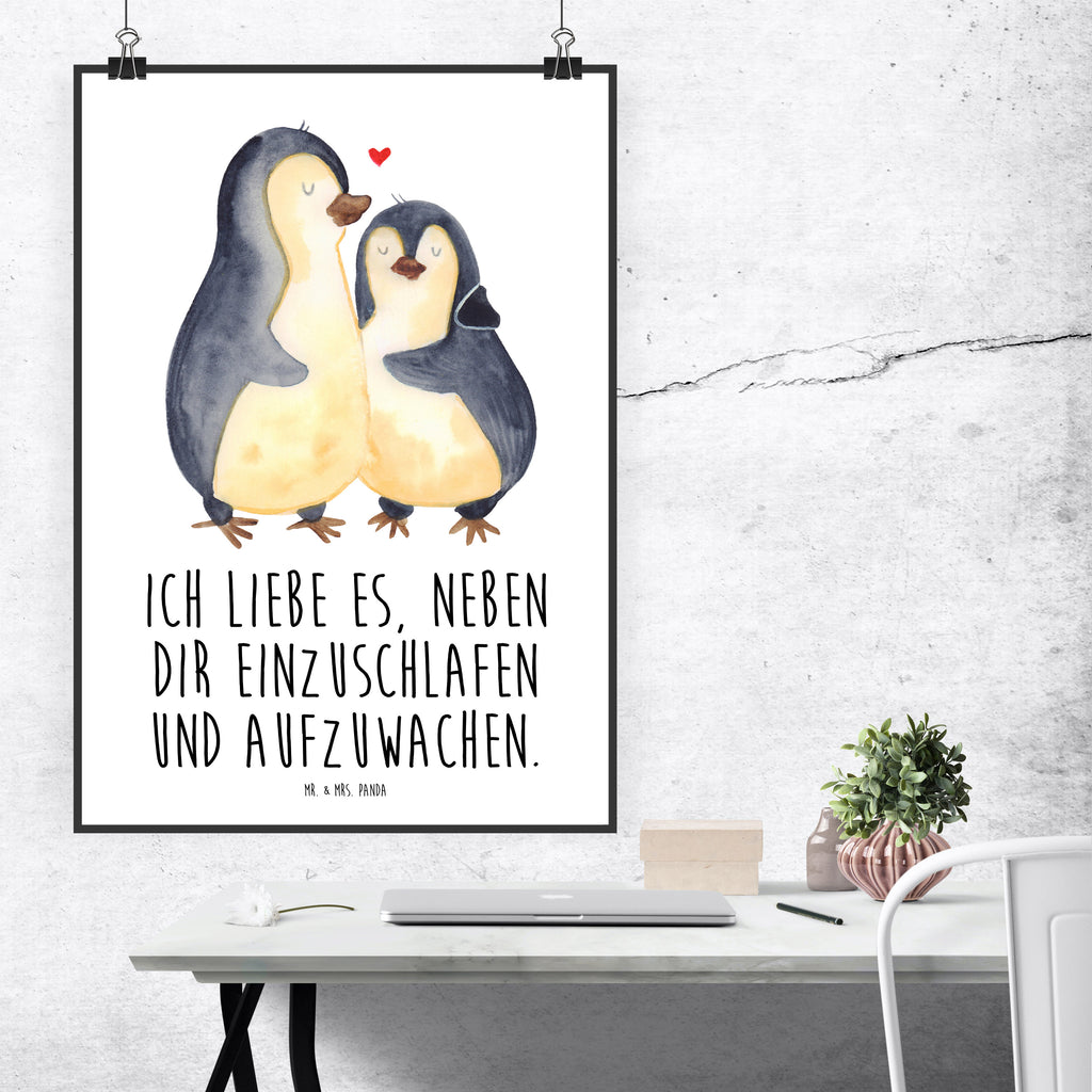 Poster Pinguine Einschlafen Poster, Wandposter, Bild, Wanddeko, Küchenposter, Kinderposter, Wanddeko Bild, Raumdekoration, Wanddekoration, Handgemaltes Poster, Mr. & Mrs. Panda Poster, Designposter, Kunstdruck, Posterdruck, Liebe, Partner, Freund, Freundin, Ehemann, Ehefrau, Heiraten, Verlobung, Heiratsantrag, Liebesgeschenk, Jahrestag, Hocheitstag, Valentinstag, Geschenk für Frauen, Hochzeitstag, Mitbringsel, Geschenk für Freundin, Geschenk für Partner, Liebesbeweis, für Männer, für Ehemann