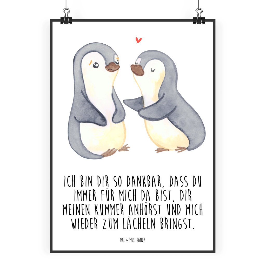 Poster Pinguine trösten Poster, Wandposter, Bild, Wanddeko, Küchenposter, Kinderposter, Wanddeko Bild, Raumdekoration, Wanddekoration, Handgemaltes Poster, Mr. & Mrs. Panda Poster, Designposter, Kunstdruck, Posterdruck, Liebe, Partner, Freund, Freundin, Ehemann, Ehefrau, Heiraten, Verlobung, Heiratsantrag, Liebesgeschenk, Jahrestag, Hocheitstag, Valentinstag, Geschenk für Frauen, Hochzeitstag, Mitbringsel, Geschenk für Freundin, Geschenk für Partner, Liebesbeweis, für Männer, für Ehemann