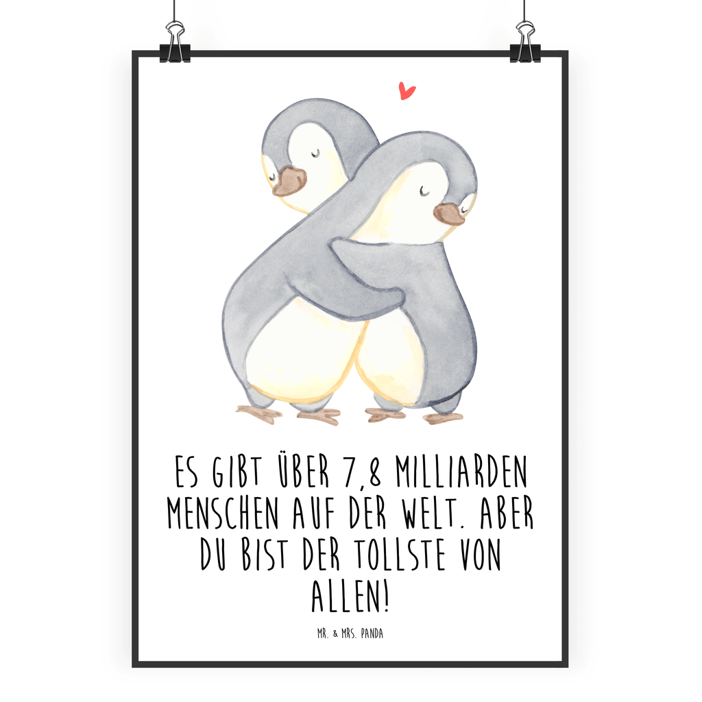 Poster Pinguine Kuscheln Poster, Wandposter, Bild, Wanddeko, Küchenposter, Kinderposter, Wanddeko Bild, Raumdekoration, Wanddekoration, Handgemaltes Poster, Mr. & Mrs. Panda Poster, Designposter, Kunstdruck, Posterdruck, Liebe, Partner, Freund, Freundin, Ehemann, Ehefrau, Heiraten, Verlobung, Heiratsantrag, Liebesgeschenk, Jahrestag, Hocheitstag, Valentinstag, Geschenk für Frauen, Hochzeitstag, Mitbringsel, Geschenk für Freundin, Geschenk für Partner, Liebesbeweis, für Männer, für Ehemann