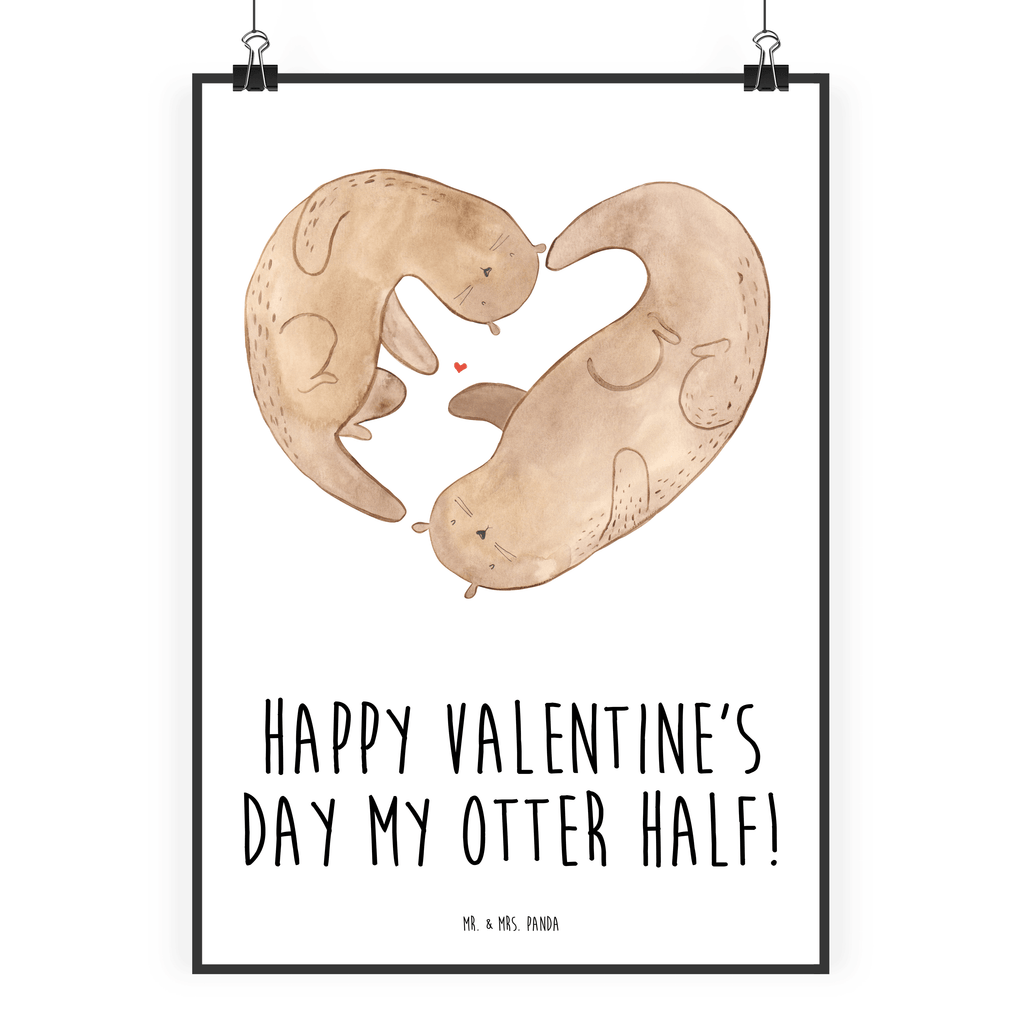 Poster Otter Valentine Poster, Wandposter, Bild, Wanddeko, Küchenposter, Kinderposter, Wanddeko Bild, Raumdekoration, Wanddekoration, Handgemaltes Poster, Mr. & Mrs. Panda Poster, Designposter, Kunstdruck, Posterdruck, Liebe, Partner, Freund, Freundin, Ehemann, Ehefrau, Heiraten, Verlobung, Heiratsantrag, Liebesgeschenk, Jahrestag, Hocheitstag, Valentinstag, Geschenk für Frauen, Hochzeitstag, Mitbringsel, Geschenk für Freundin, Geschenk für Partner, Liebesbeweis, für Männer, für Ehemann
