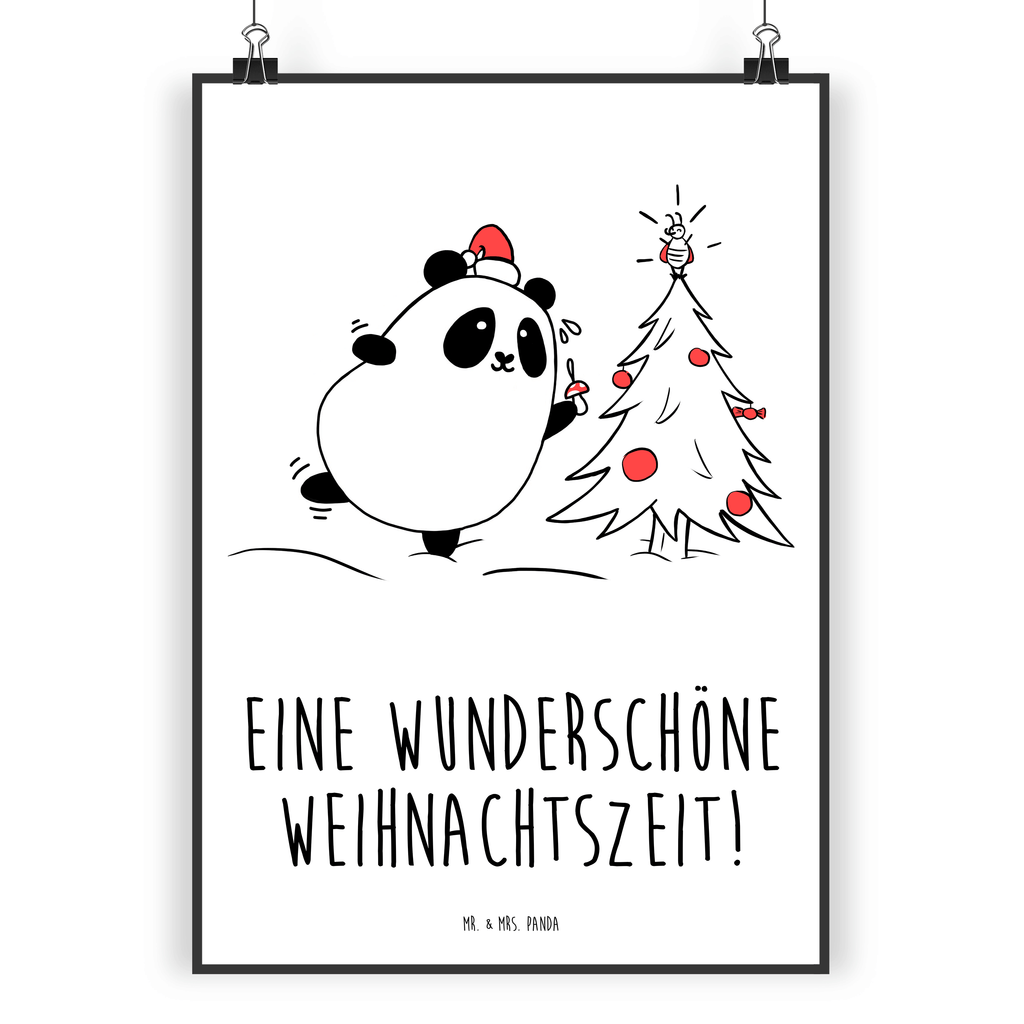 Poster Easy & Peasy Weihnachtszeit  Poster, Wandposter, Bild, Wanddeko, Küchenposter, Kinderposter, Wanddeko Bild, Raumdekoration, Wanddekoration, Handgemaltes Poster, Mr. & Mrs. Panda Poster, Designposter, Kunstdruck, Posterdruck  