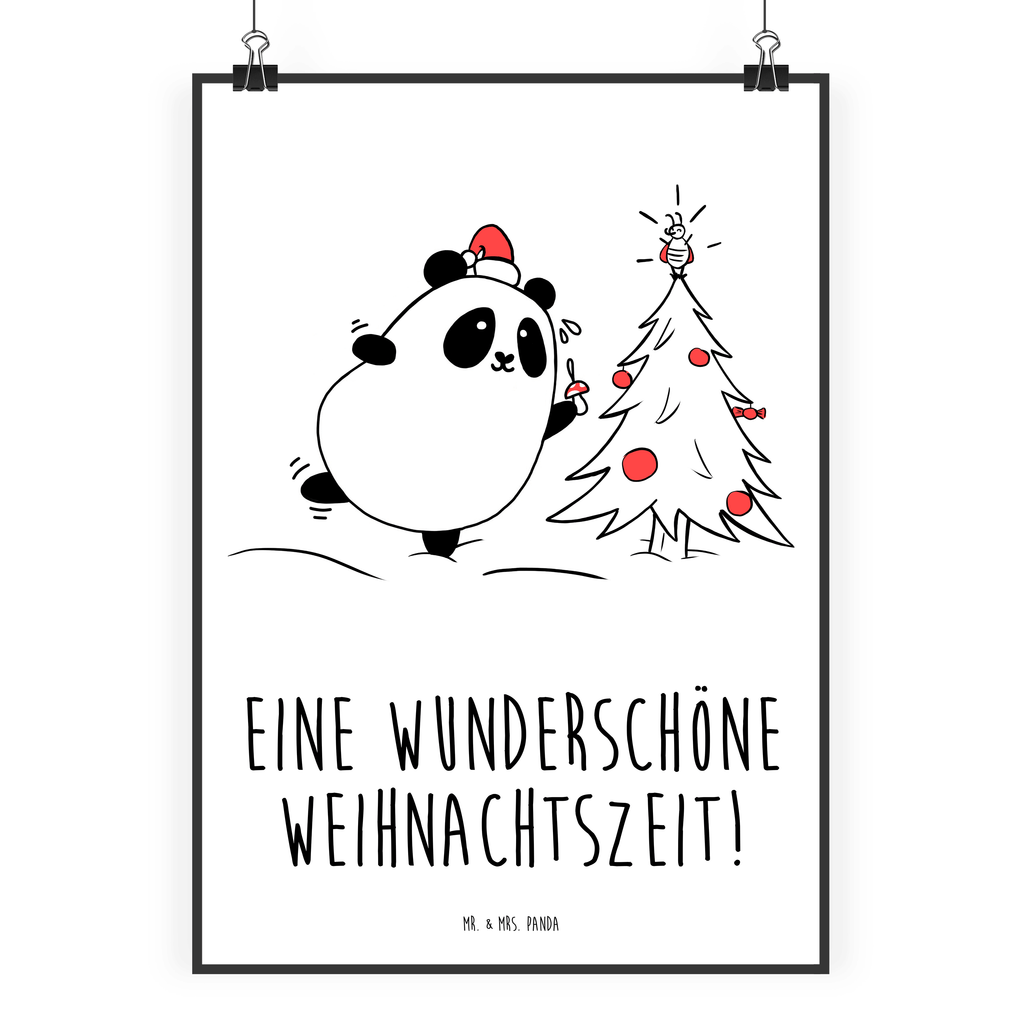 Poster Easy & Peasy Weihnachtszeit  Poster, Wandposter, Bild, Wanddeko, Küchenposter, Kinderposter, Wanddeko Bild, Raumdekoration, Wanddekoration, Handgemaltes Poster, Mr. & Mrs. Panda Poster, Designposter, Kunstdruck, Posterdruck  