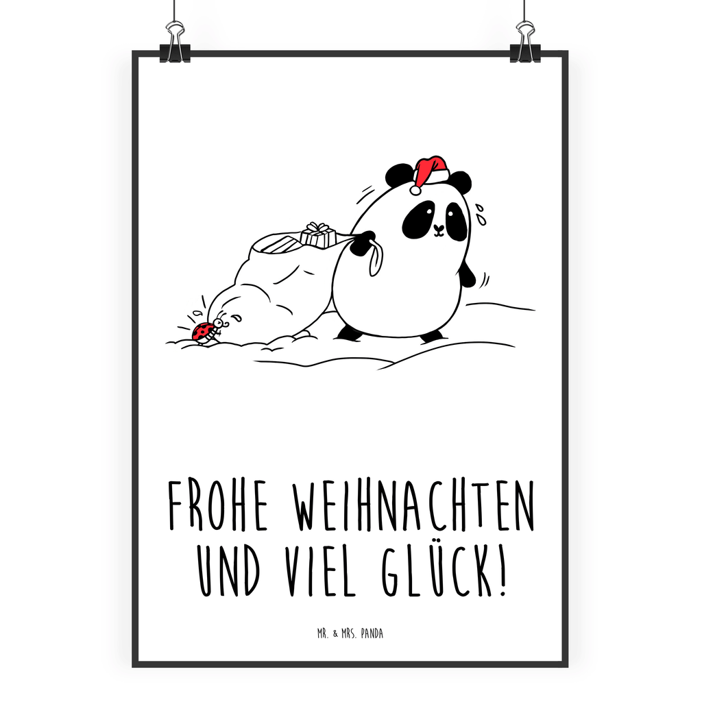Poster Easy & Peasy Frohe Weihnachten  Poster, Wandposter, Bild, Wanddeko, Küchenposter, Kinderposter, Wanddeko Bild, Raumdekoration, Wanddekoration, Handgemaltes Poster, Mr. & Mrs. Panda Poster, Designposter, Kunstdruck, Posterdruck  