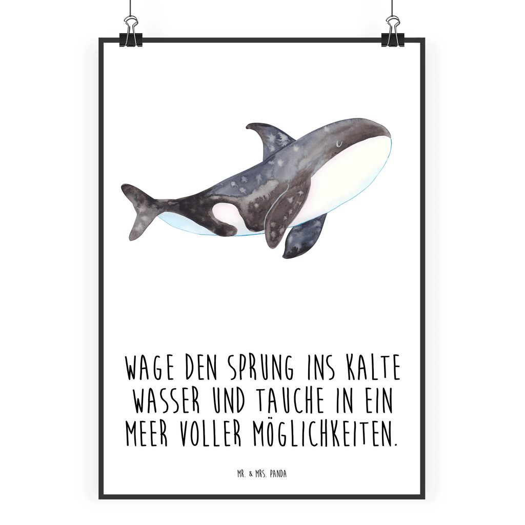 Poster Orca Poster, Wandposter, Bild, Wanddeko, Küchenposter, Kinderposter, Wanddeko Bild, Raumdekoration, Wanddekoration, Handgemaltes Poster, Mr. & Mrs. Panda Poster, Designposter, Kunstdruck, Posterdruck, Meerestiere, Meer, Urlaub, Orca, Orcas, Killerwal, Wal, Möglichkeiten, Büro, Arbeit, Motivation, Selbstliebe, Neustart, Startup