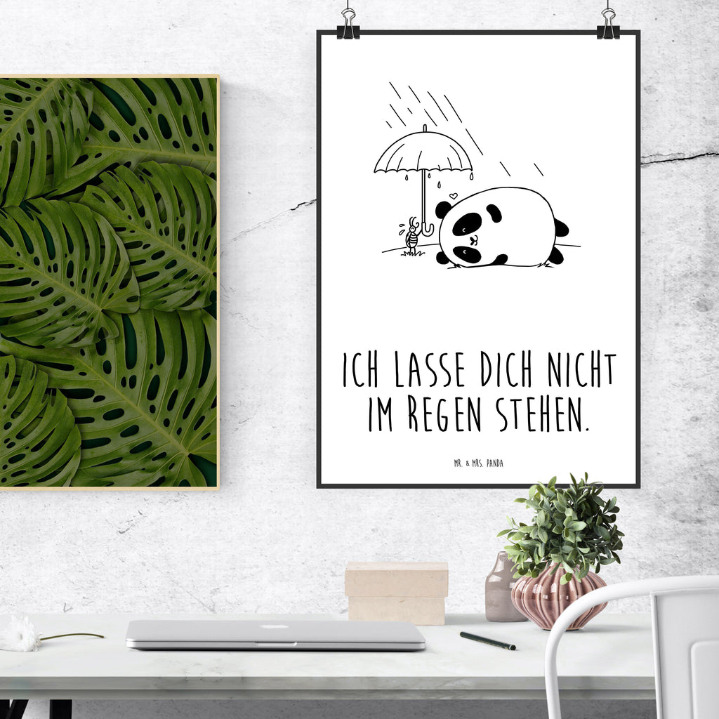 Poster Easy & Peasy Freundschaft  Poster, Wandposter, Bild, Wanddeko, Küchenposter, Kinderposter, Wanddeko Bild, Raumdekoration, Wanddekoration, Handgemaltes Poster, Mr. & Mrs. Panda Poster, Designposter, Kunstdruck, Posterdruck  