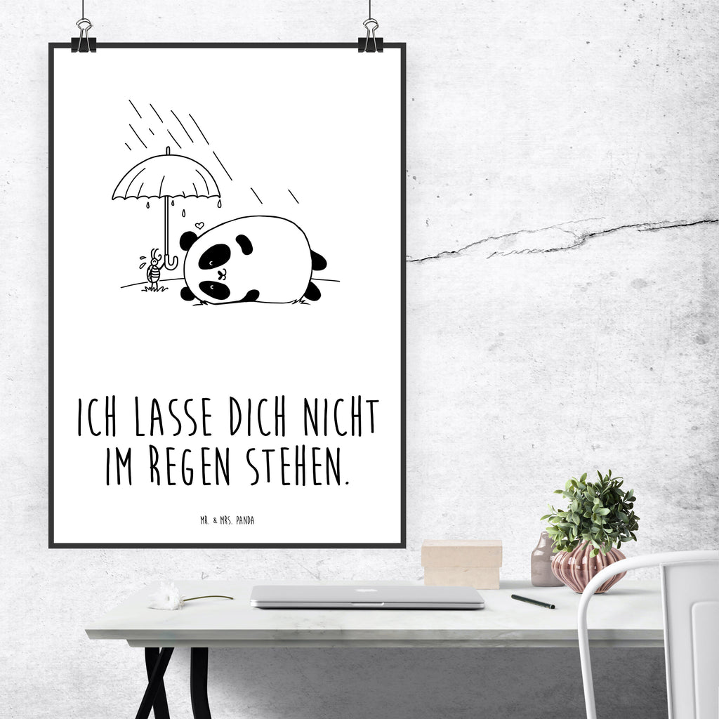 Poster Easy & Peasy Freundschaft  Poster, Wandposter, Bild, Wanddeko, Küchenposter, Kinderposter, Wanddeko Bild, Raumdekoration, Wanddekoration, Handgemaltes Poster, Mr. & Mrs. Panda Poster, Designposter, Kunstdruck, Posterdruck  