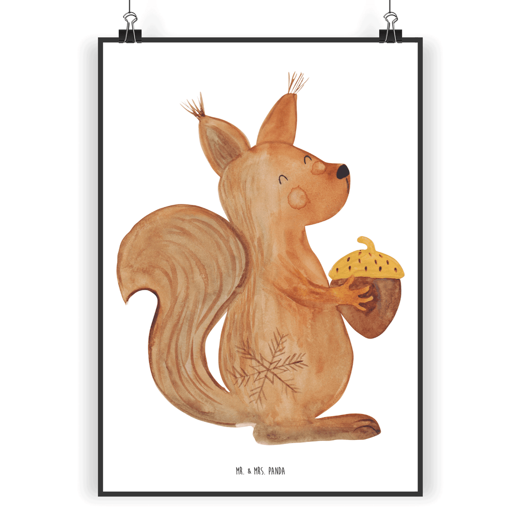 Poster Eichhörnchen Weihnachten Poster, Wandposter, Bild, Wanddeko, Küchenposter, Kinderposter, Wanddeko Bild, Raumdekoration, Wanddekoration, Handgemaltes Poster, Mr. & Mrs. Panda Poster, Designposter, Kunstdruck, Posterdruck, Winter, Weihnachten, Weihnachtsdeko, Nikolaus, Advent, Heiligabend, Wintermotiv, Frohe Weihnachten, Frohes neues Jahr, Guten Rutsch, Weihnachtsmotiv, Weihnachtsgruß, Neujahr, Vogel
