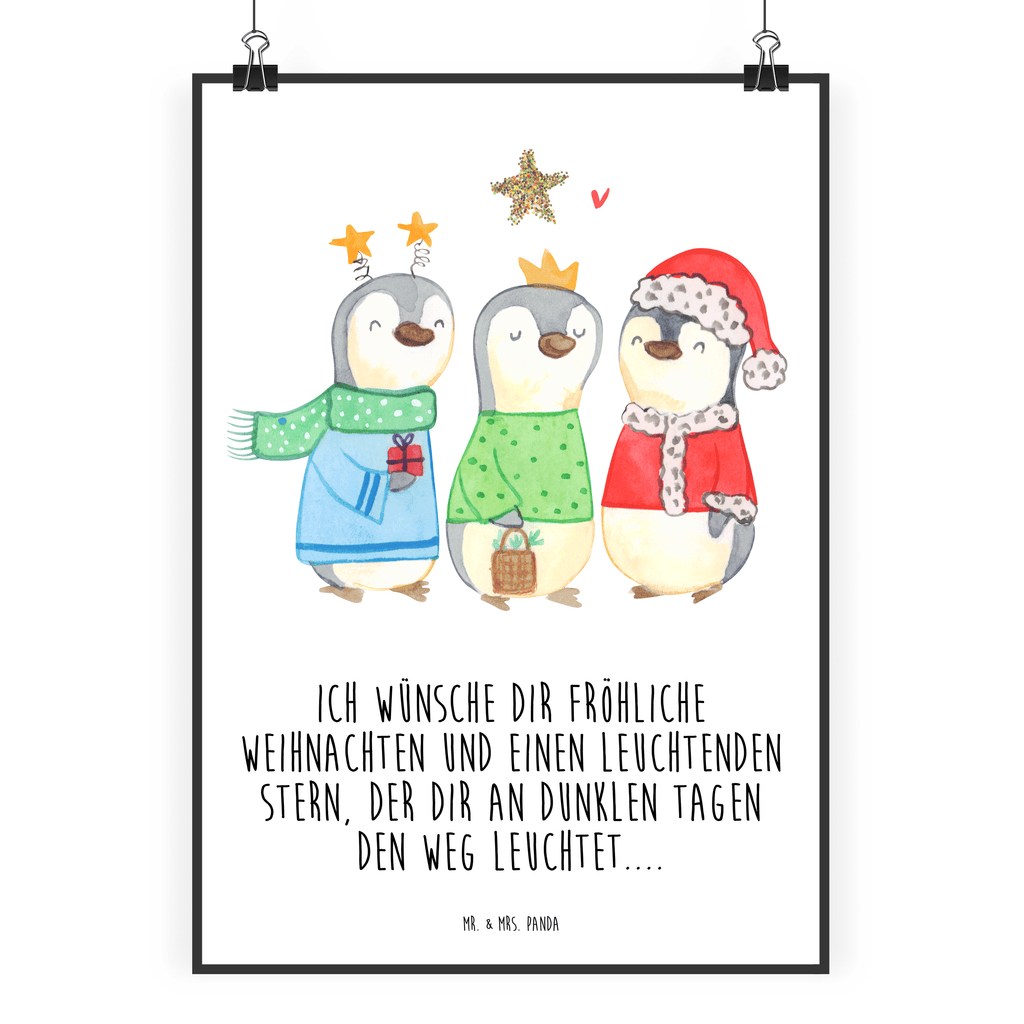 Poster Winterzeit Heilige drei Könige Poster, Wandposter, Bild, Wanddeko, Küchenposter, Kinderposter, Wanddeko Bild, Raumdekoration, Wanddekoration, Handgemaltes Poster, Mr. & Mrs. Panda Poster, Designposter, Kunstdruck, Posterdruck, Winter, Weihnachten, Weihnachtsdeko, Nikolaus, Advent, Heiligabend, Wintermotiv, Weihnachtsmann, Heilige drei Könige, Weihnachtstage, Weihnachtszeit