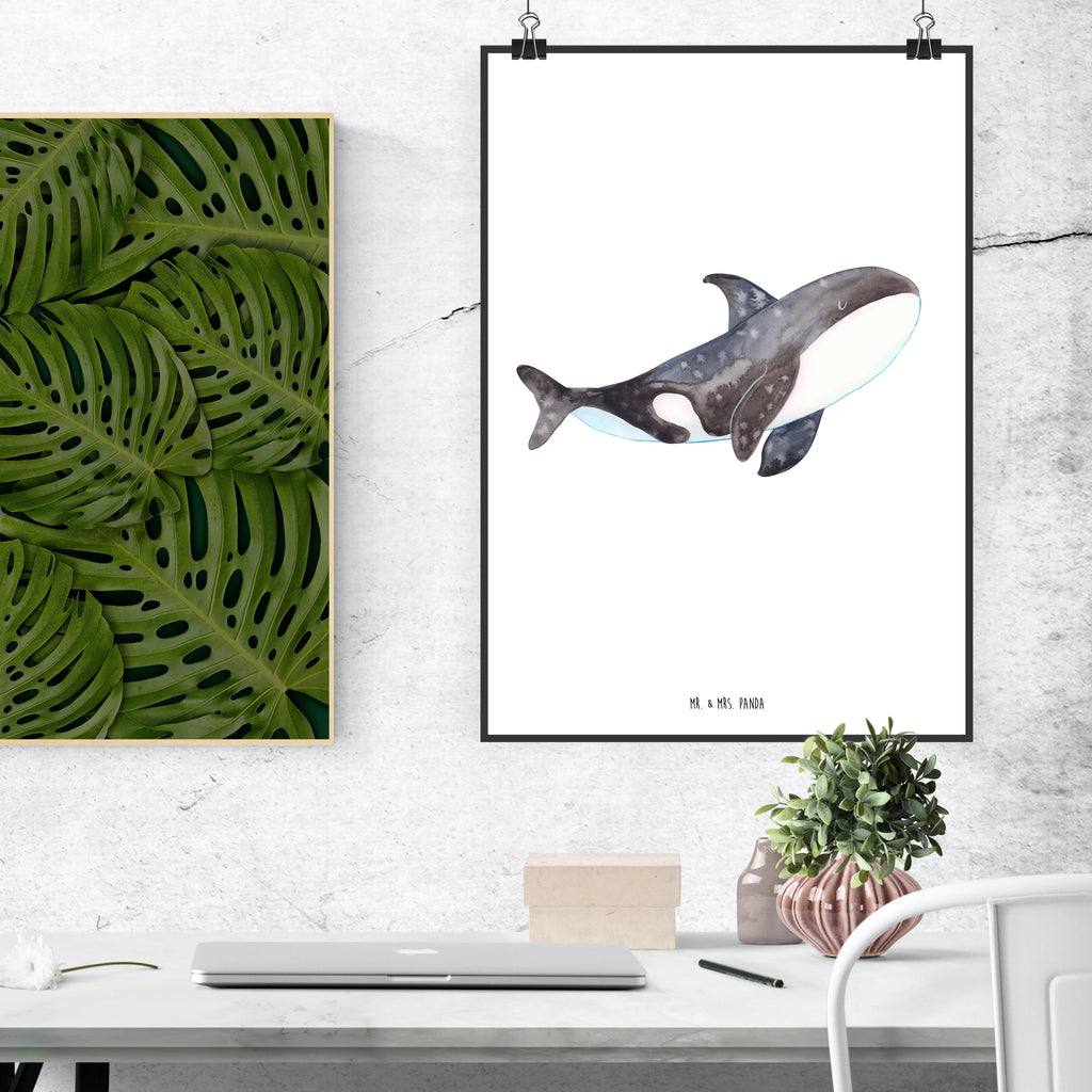 Poster Orca Poster, Wandposter, Bild, Wanddeko, Küchenposter, Kinderposter, Wanddeko Bild, Raumdekoration, Wanddekoration, Handgemaltes Poster, Mr. & Mrs. Panda Poster, Designposter, Kunstdruck, Posterdruck, Meerestiere, Meer, Urlaub, Orca, Orcas, Killerwal, Wal, Möglichkeiten, Büro, Arbeit, Motivation, Selbstliebe, Neustart, Startup