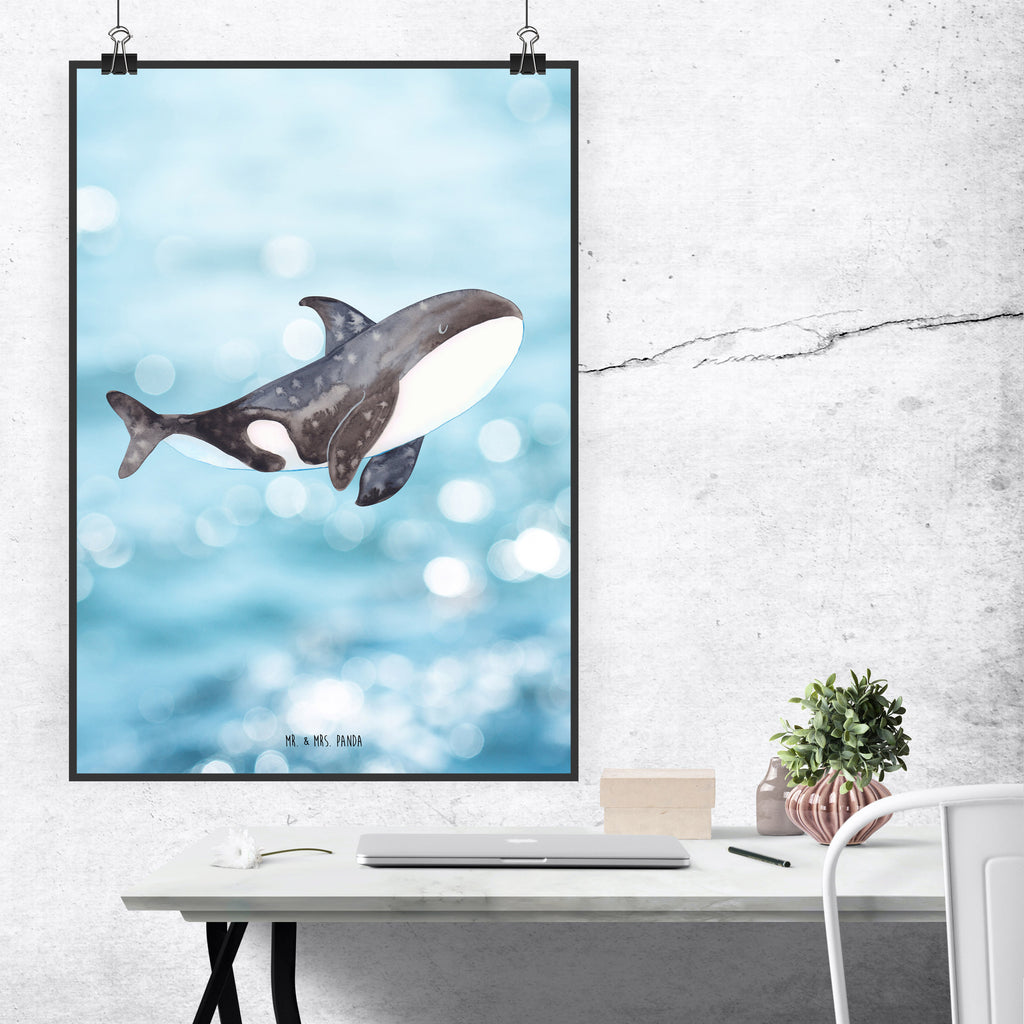 Poster Orca Poster, Wandposter, Bild, Wanddeko, Küchenposter, Kinderposter, Wanddeko Bild, Raumdekoration, Wanddekoration, Handgemaltes Poster, Mr. & Mrs. Panda Poster, Designposter, Kunstdruck, Posterdruck, Meerestiere, Meer, Urlaub, Orca, Orcas, Killerwal, Wal, Möglichkeiten, Büro, Arbeit, Motivation, Selbstliebe, Neustart, Startup