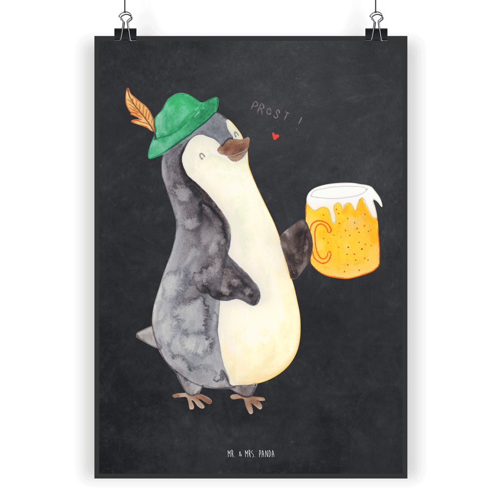 Poster Pinguin Bier Poster, Wandposter, Bild, Wanddeko, Küchenposter, Kinderposter, Wanddeko Bild, Raumdekoration, Wanddekoration, Handgemaltes Poster, Mr. & Mrs. Panda Poster, Designposter, Kunstdruck, Posterdruck, Pinguin, Pinguine, Bier, Oktoberfest
