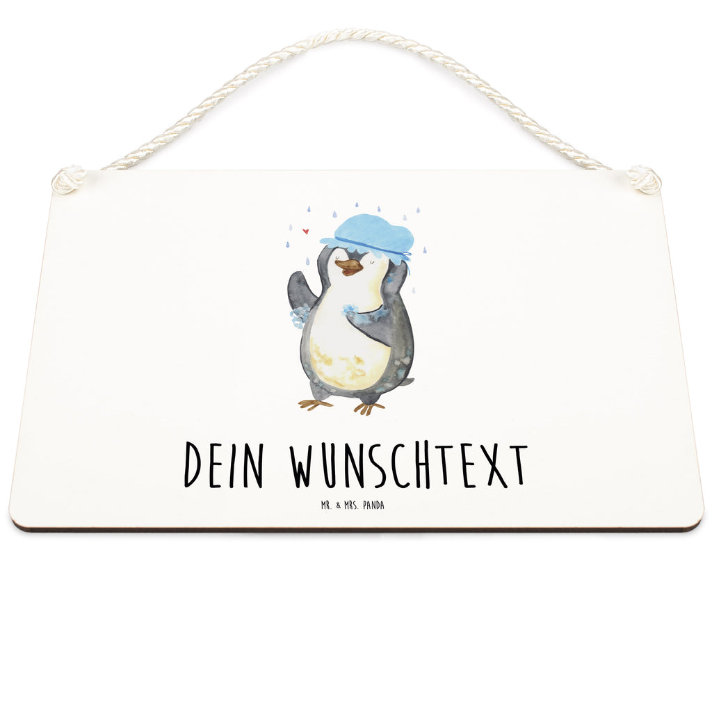 Personalisiertes Deko Schild Pinguin duscht Dekoschild, Deko Schild, Schild, Tür Schild, Türschild, Holzschild, Wandschild, Wanddeko, Pinguin, Pinguine, Dusche, duschen, Lebensmotto, Motivation, Neustart, Neuanfang, glücklich sein