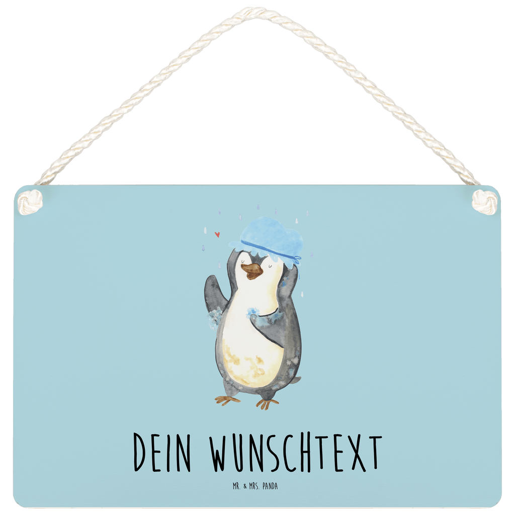 Personalisiertes Deko Schild Pinguin duscht Dekoschild, Deko Schild, Schild, Tür Schild, Türschild, Holzschild, Wandschild, Wanddeko, Pinguin, Pinguine, Dusche, duschen, Lebensmotto, Motivation, Neustart, Neuanfang, glücklich sein