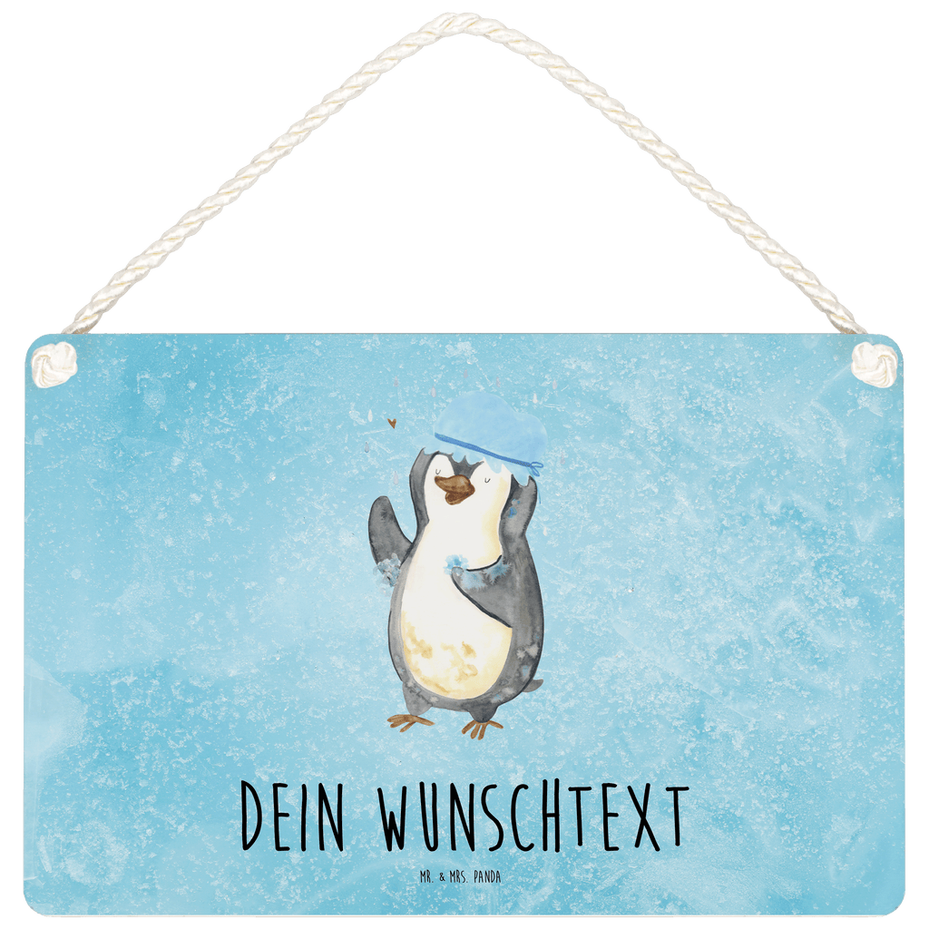 Personalisiertes Deko Schild Pinguin duscht Dekoschild, Deko Schild, Schild, Tür Schild, Türschild, Holzschild, Wandschild, Wanddeko, Pinguin, Pinguine, Dusche, duschen, Lebensmotto, Motivation, Neustart, Neuanfang, glücklich sein