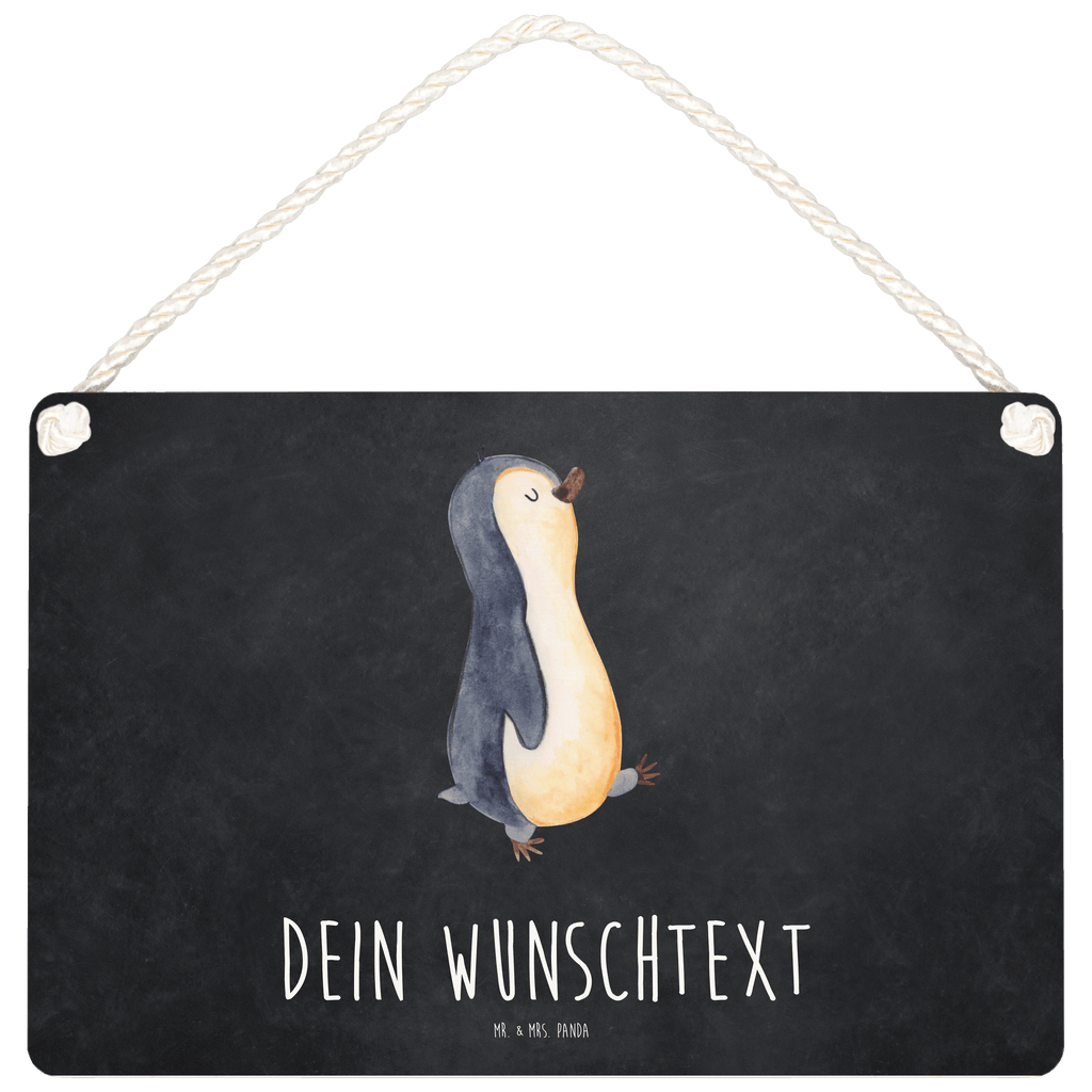 Personalisiertes Deko Schild Pinguin marschierend Dekoschild, Deko Schild, Schild, Tür Schild, Türschild, Holzschild, Wandschild, Wanddeko, Pinguin, Pinguine, Frühaufsteher, Langschläfer, Bruder, Schwester, Familie