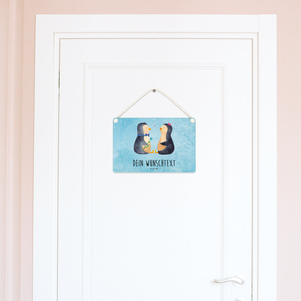 Personalisiertes Deko Schild Pinguin Pärchen Dekoschild, Deko Schild, Schild, Tür Schild, Türschild, Holzschild, Wandschild, Wanddeko, Pinguin, Pinguine, Liebe, Liebespaar, Liebesbeweis, Liebesgeschenk, Verlobung, Jahrestag, Hochzeitstag, Hochzeit, Hochzeitsgeschenk, große Liebe, Traumpaar