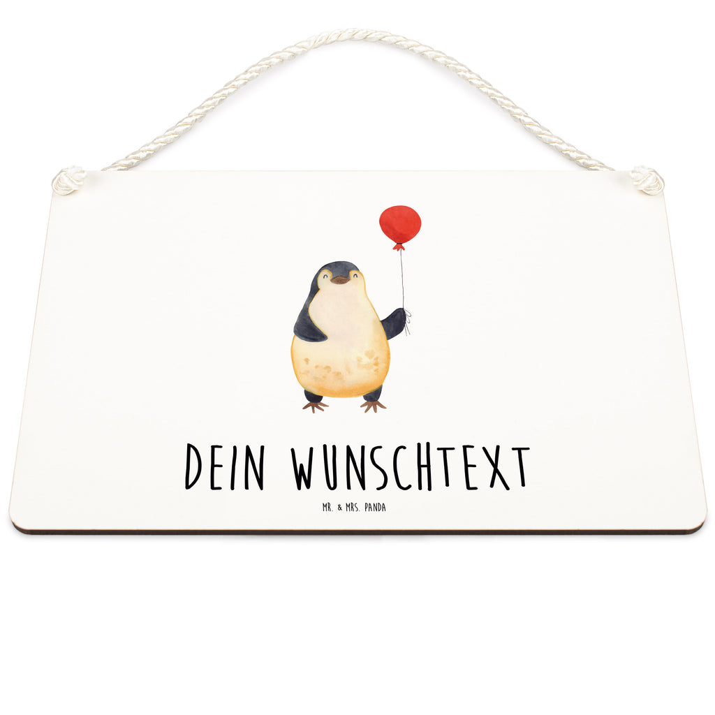 Personalisiertes Deko Schild Pinguin Luftballon Dekoschild, Deko Schild, Schild, Tür Schild, Türschild, Holzschild, Wandschild, Wanddeko, Pinguin, Pinguine, Luftballon, Tagträume, Lebenslust, Geschenk Freundin, Geschenkidee, beste Freundin, Motivation, Neustart, neues Leben, Liebe, Glück