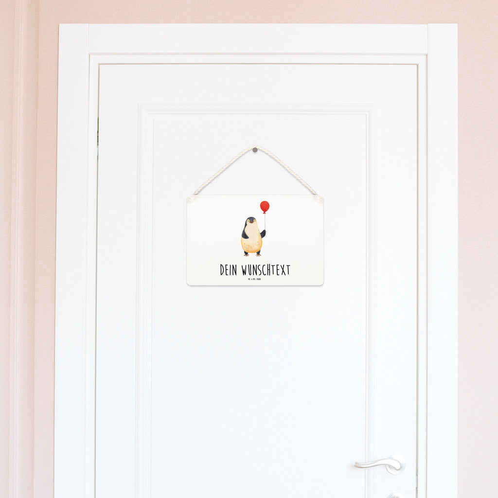 Personalisiertes Deko Schild Pinguin Luftballon Dekoschild, Deko Schild, Schild, Tür Schild, Türschild, Holzschild, Wandschild, Wanddeko, Pinguin, Pinguine, Luftballon, Tagträume, Lebenslust, Geschenk Freundin, Geschenkidee, beste Freundin, Motivation, Neustart, neues Leben, Liebe, Glück