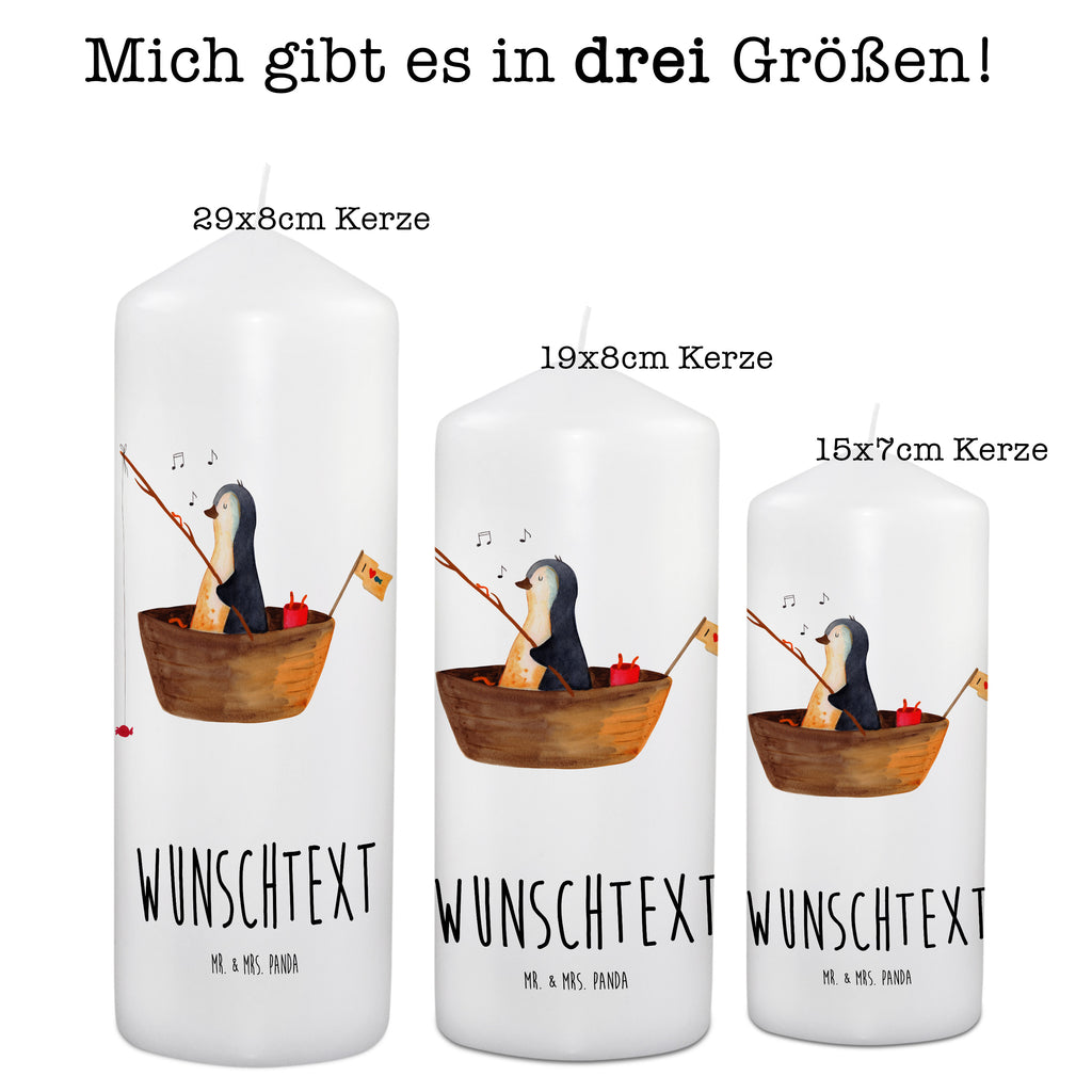 Personalisierte Kerze Pinguin Angelboot Kerze, Taufkerze, Kommunionskerze, Geburtstagskerze, Geschenk Kerze, Taufgeschenk Kerze, Kerze mit Druck, Besondere Kerze, Geschenkidee Kerze, Kerze für Kommunion, Pinguin, Pinguine, Angeln, Boot, Angelboot, Lebenslust, Leben, genießen, Motivation, Neustart, Neuanfang, Trennung, Scheidung, Geschenkidee Liebeskummer