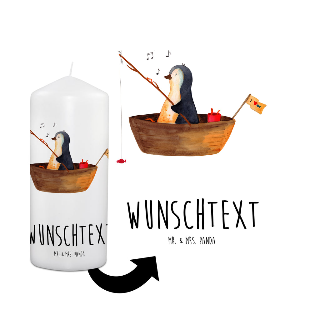 Personalisierte Kerze Pinguin Angelboot Kerze, Taufkerze, Kommunionskerze, Geburtstagskerze, Geschenk Kerze, Taufgeschenk Kerze, Kerze mit Druck, Besondere Kerze, Geschenkidee Kerze, Kerze für Kommunion, Pinguin, Pinguine, Angeln, Boot, Angelboot, Lebenslust, Leben, genießen, Motivation, Neustart, Neuanfang, Trennung, Scheidung, Geschenkidee Liebeskummer