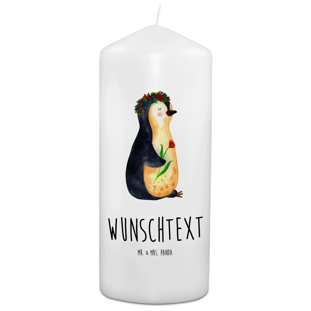 Personalisierte Kerze Pinguin Blumenkranz Kerze, Taufkerze, Kommunionskerze, Geburtstagskerze, Geschenk Kerze, Taufgeschenk Kerze, Kerze mit Druck, Besondere Kerze, Geschenkidee Kerze, Kerze für Kommunion, Pinguin, Pinguine, Blumenkranz, Universum, Leben, Wünsche, Ziele, Lebensziele, Motivation, Lebenslust, Liebeskummer, Geschenkidee