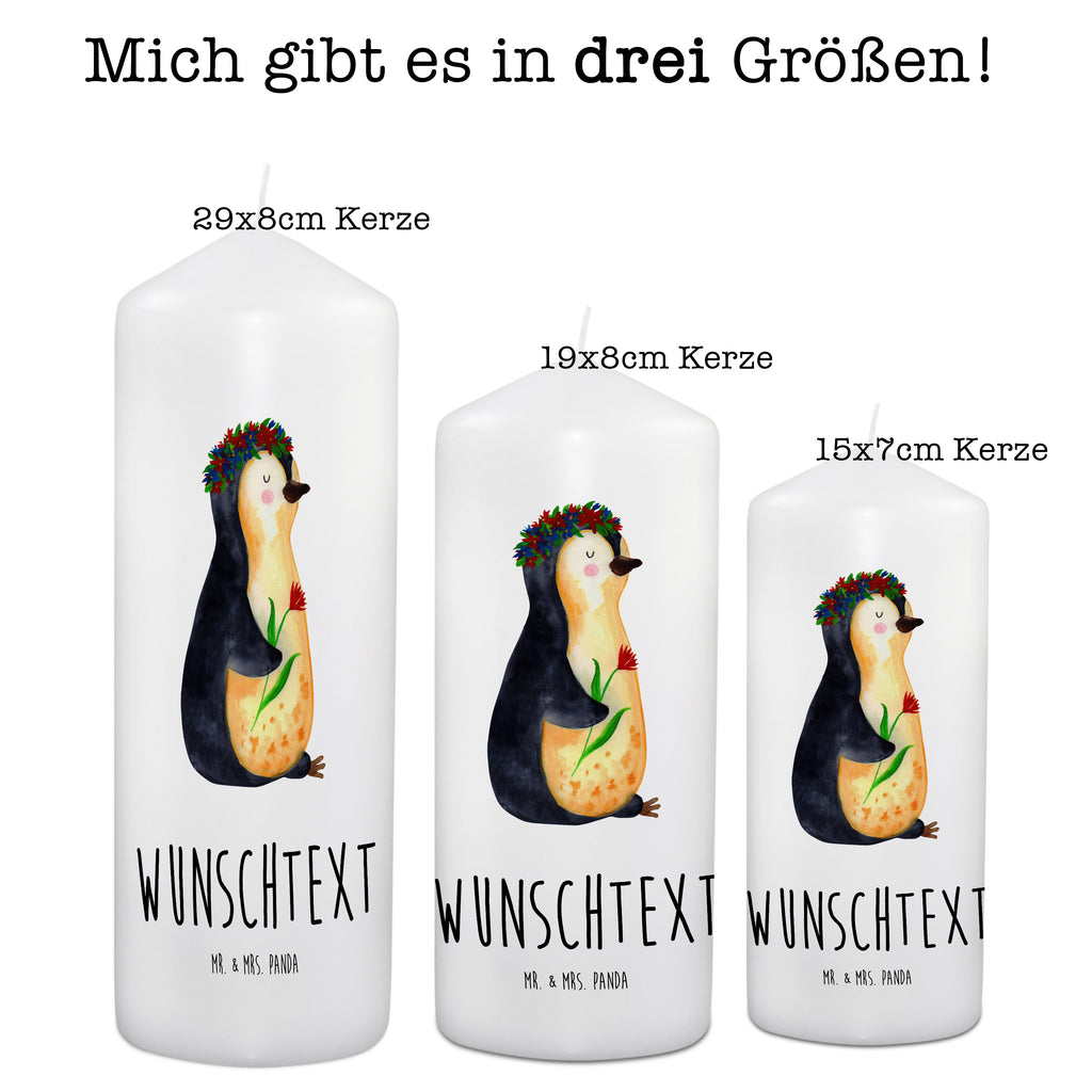 Personalisierte Kerze Pinguin Blumenkranz Kerze, Taufkerze, Kommunionskerze, Geburtstagskerze, Geschenk Kerze, Taufgeschenk Kerze, Kerze mit Druck, Besondere Kerze, Geschenkidee Kerze, Kerze für Kommunion, Pinguin, Pinguine, Blumenkranz, Universum, Leben, Wünsche, Ziele, Lebensziele, Motivation, Lebenslust, Liebeskummer, Geschenkidee