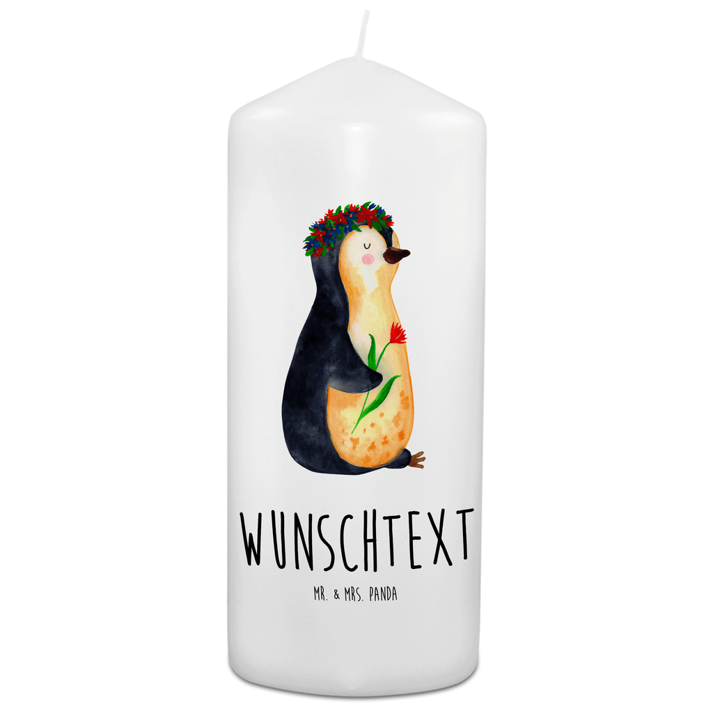 Personalisierte Kerze Pinguin Blumenkranz Kerze, Taufkerze, Kommunionskerze, Geburtstagskerze, Geschenk Kerze, Taufgeschenk Kerze, Kerze mit Druck, Besondere Kerze, Geschenkidee Kerze, Kerze für Kommunion, Pinguin, Pinguine, Blumenkranz, Universum, Leben, Wünsche, Ziele, Lebensziele, Motivation, Lebenslust, Liebeskummer, Geschenkidee