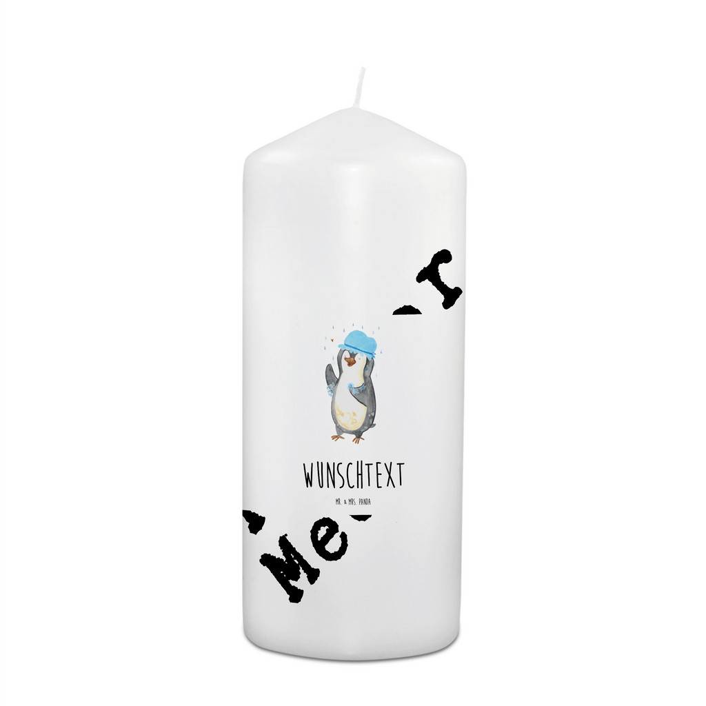 Personalisierte Kerze Pinguin duscht Kerze, Taufkerze, Kommunionskerze, Geburtstagskerze, Geschenk Kerze, Taufgeschenk Kerze, Kerze mit Druck, Besondere Kerze, Geschenkidee Kerze, Kerze für Kommunion, Pinguin, Pinguine, Dusche, duschen, Lebensmotto, Motivation, Neustart, Neuanfang, glücklich sein